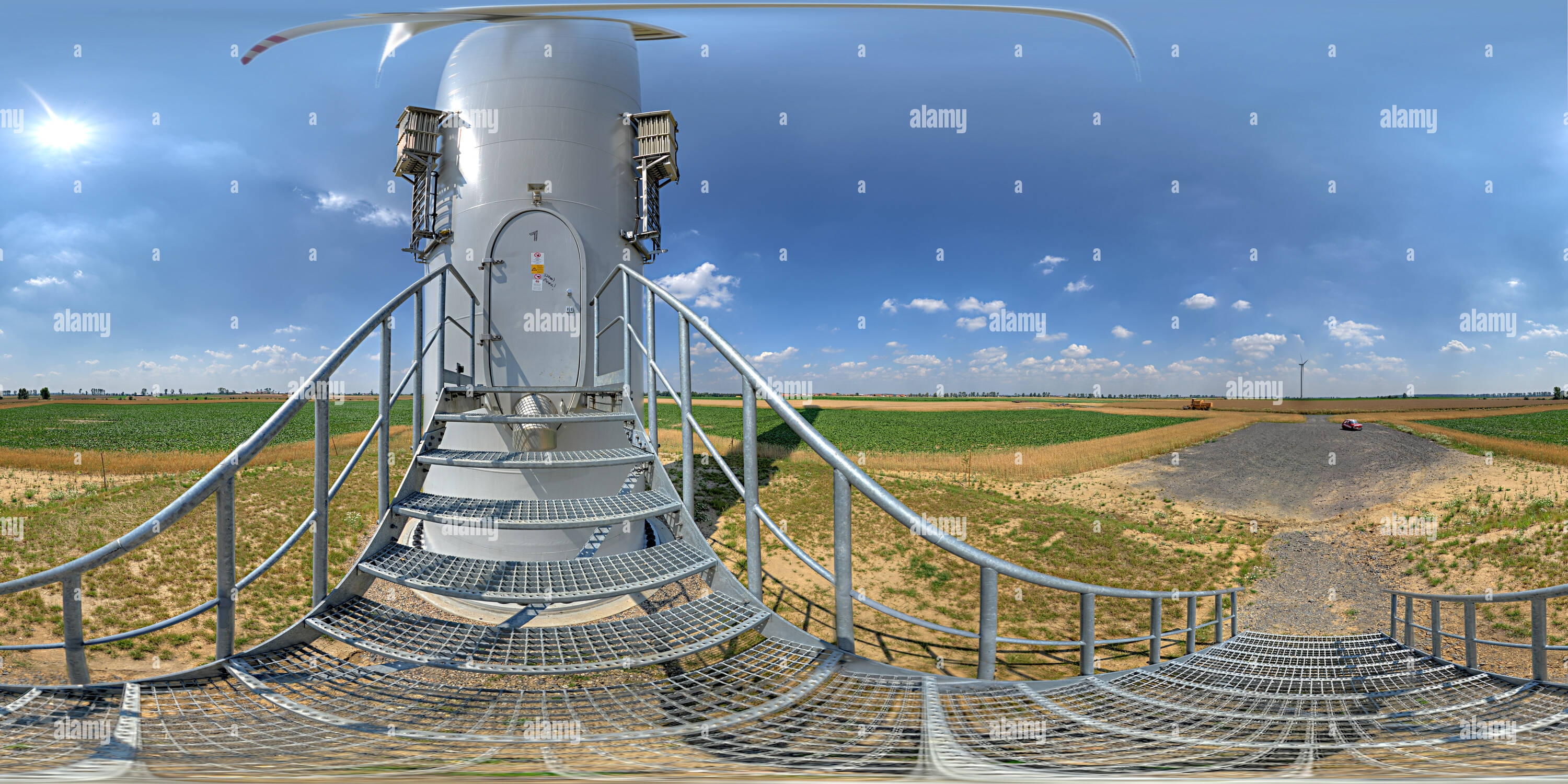 360 degree panoramic view of Wind Turbine near Gostyn