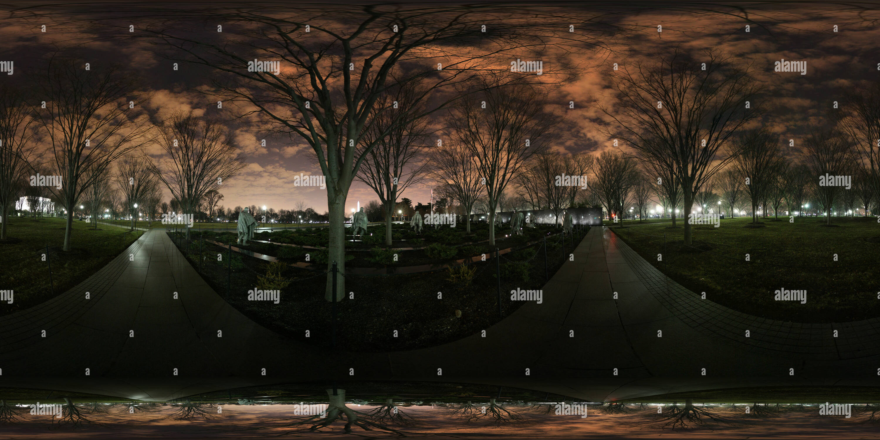 360° view of Rear of the Korean War Memorial - Alamy