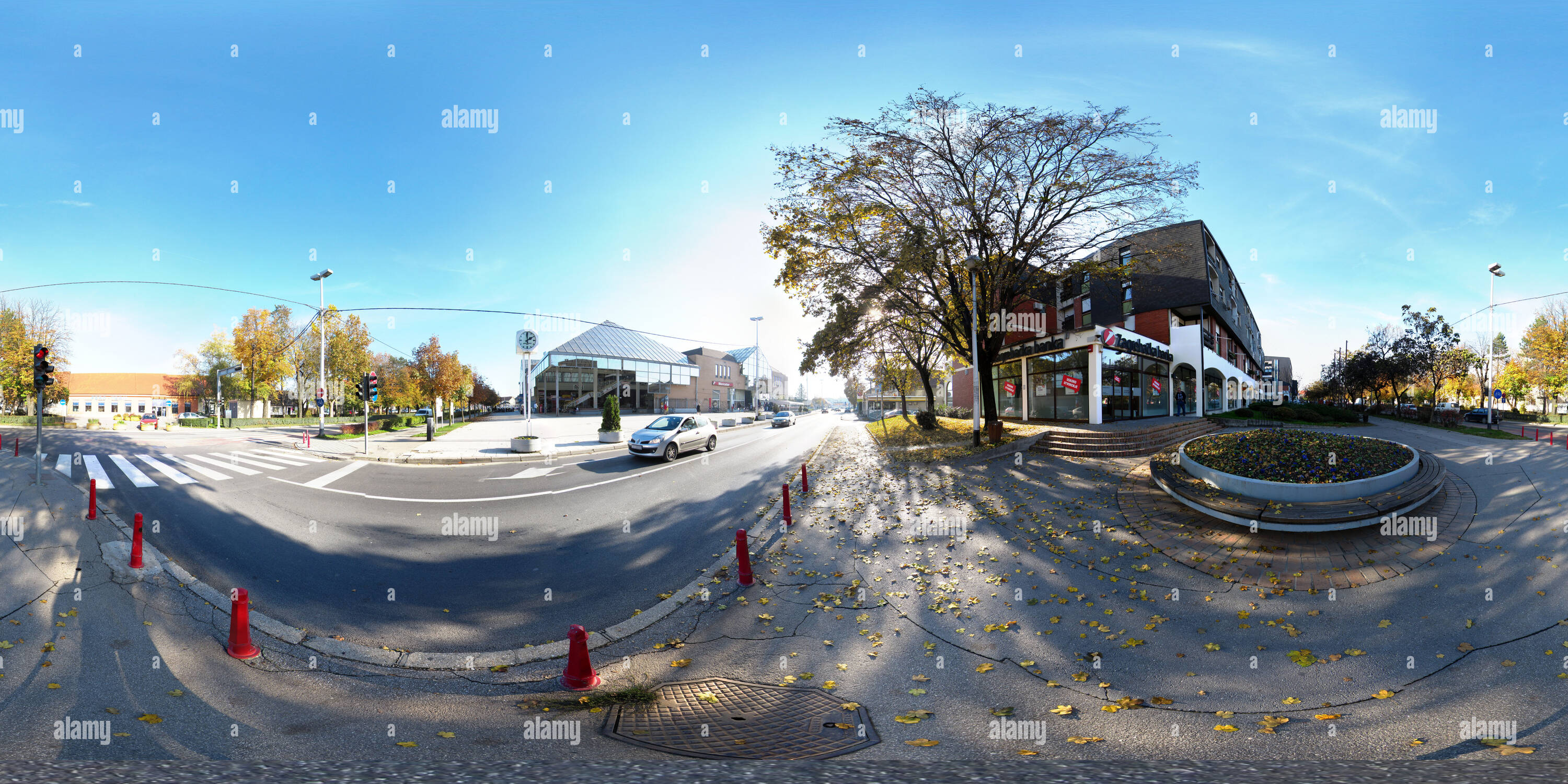 360 degree panoramic view of Velika Gorica market