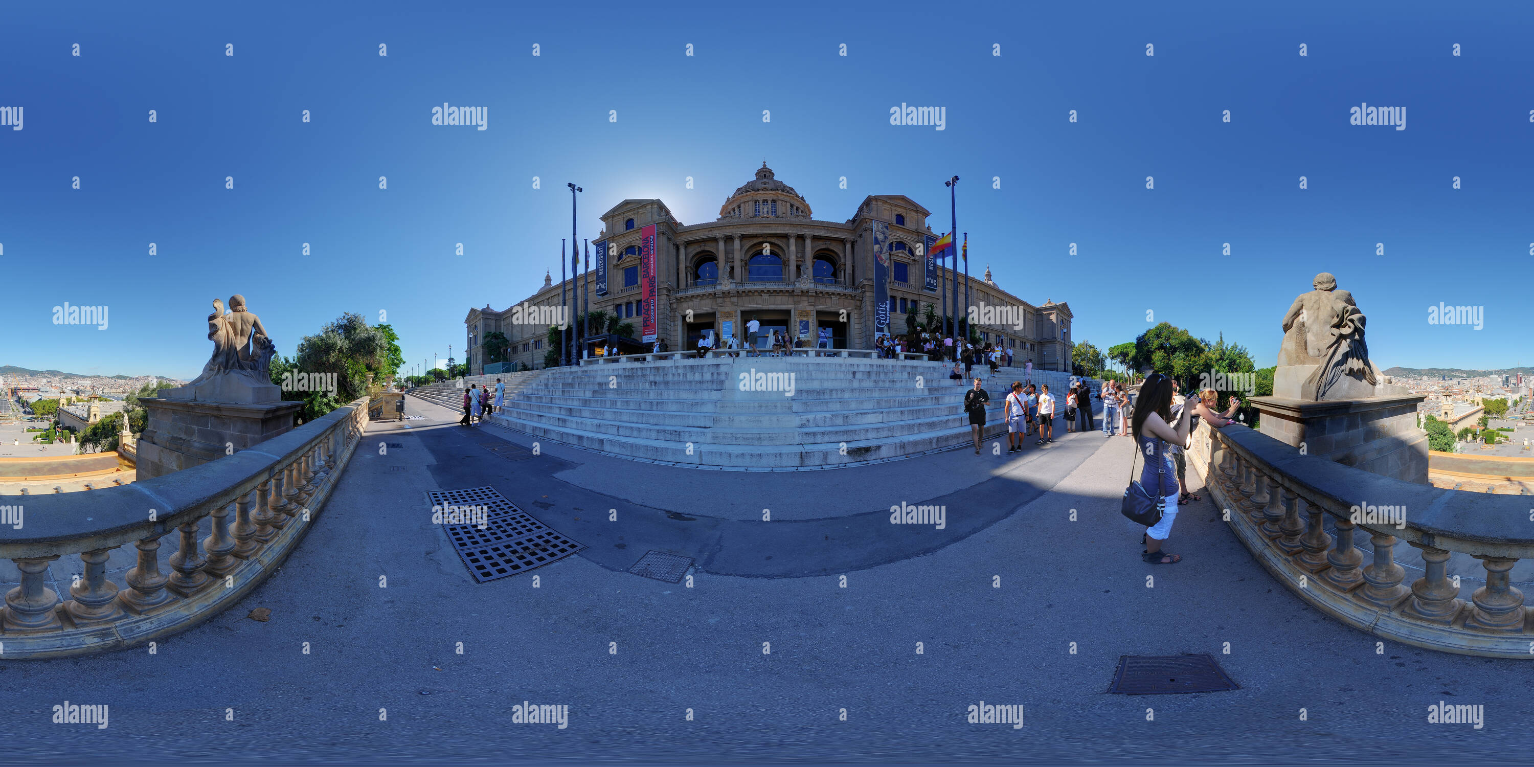 360-view-of-museo-nacional-de-arte-de-catalunya-alamy