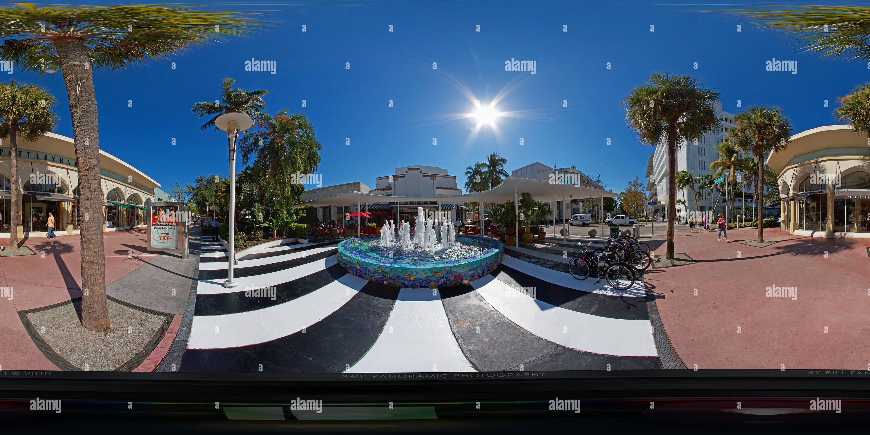 Lincoln Road Mall Miami Stock Photos & Lincoln Road Mall Miami Stock