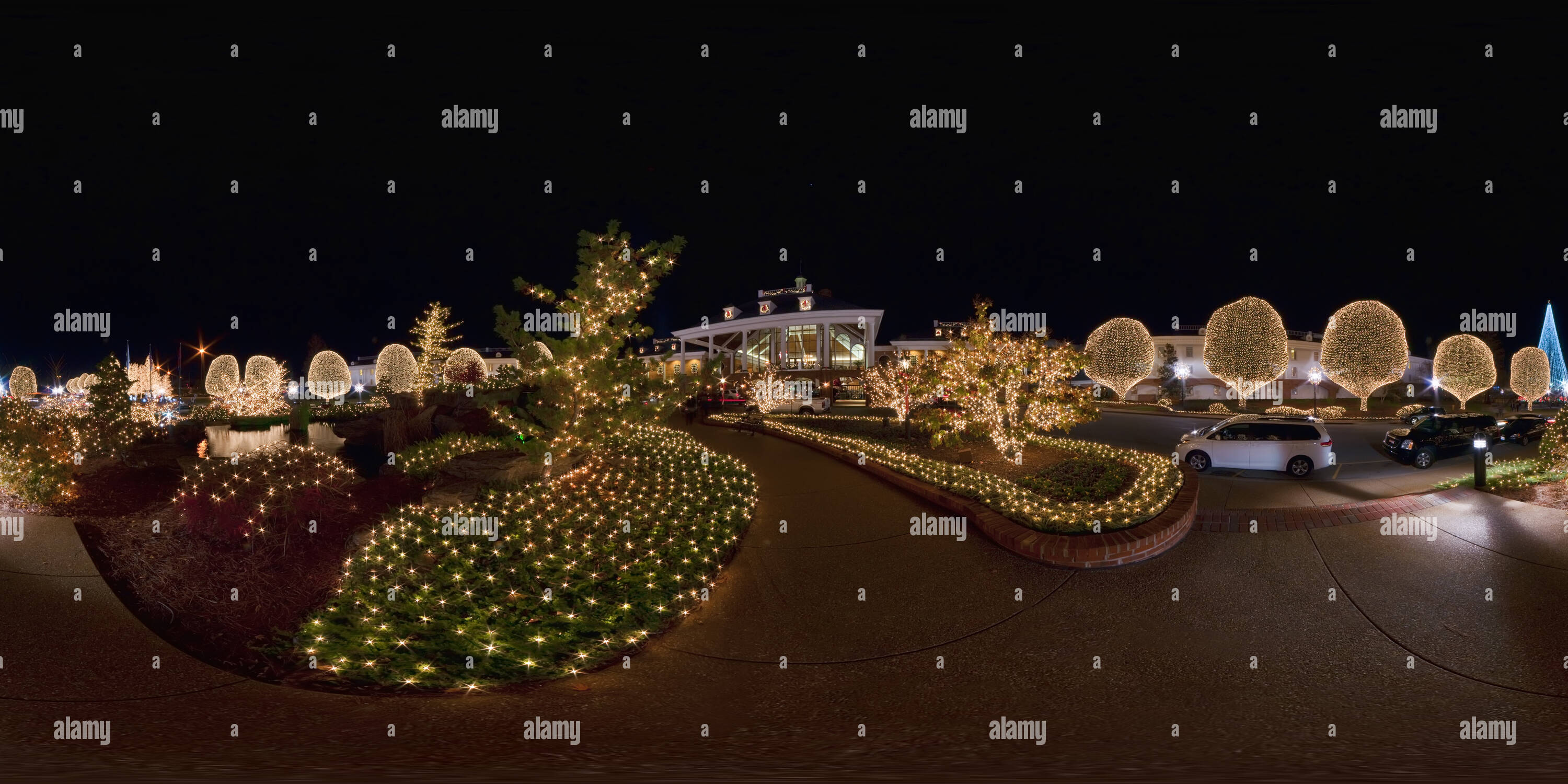 360° view of Opryland Hotel Annual Christmas Lights Display Alamy