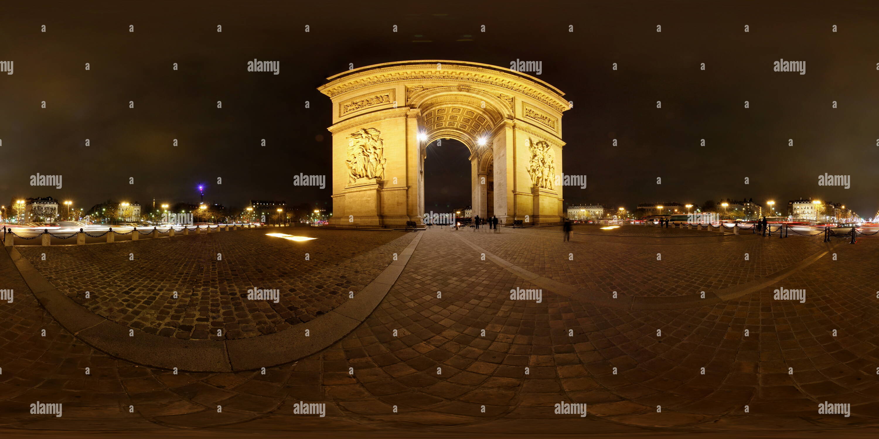360° view of Place Charles de Gaulle Étoile Alamy