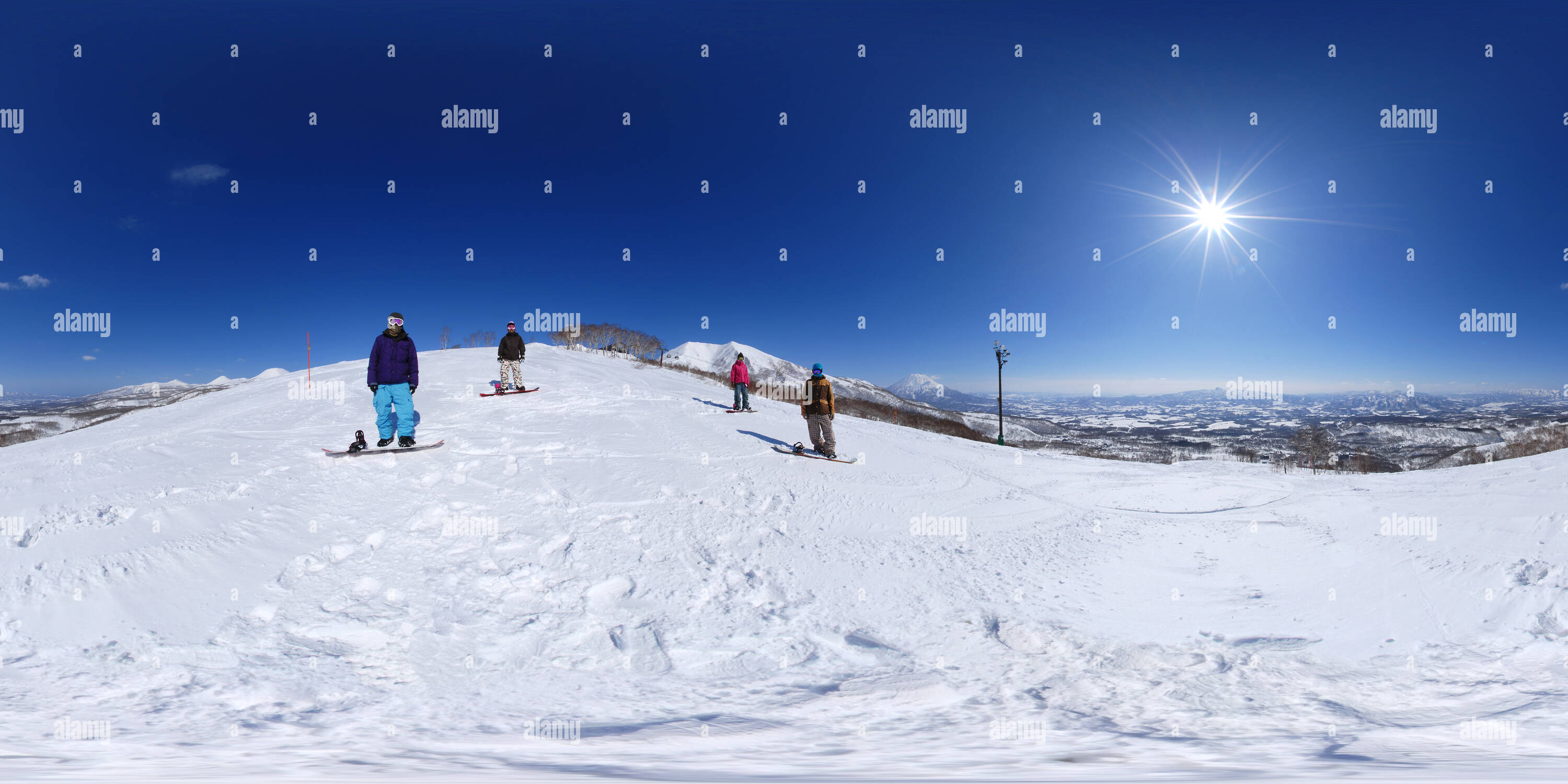 360° view of Moiwa Ski Field Top - Winter - Alamy