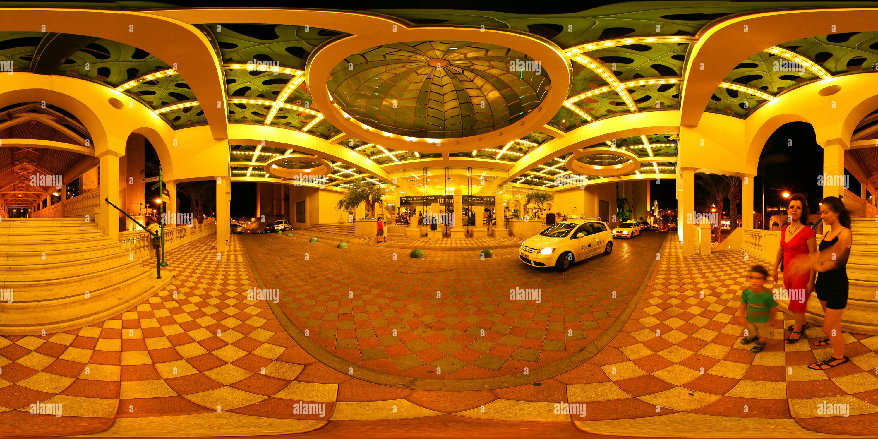 360° view of Herods Palace Hotel Eilat Alamy