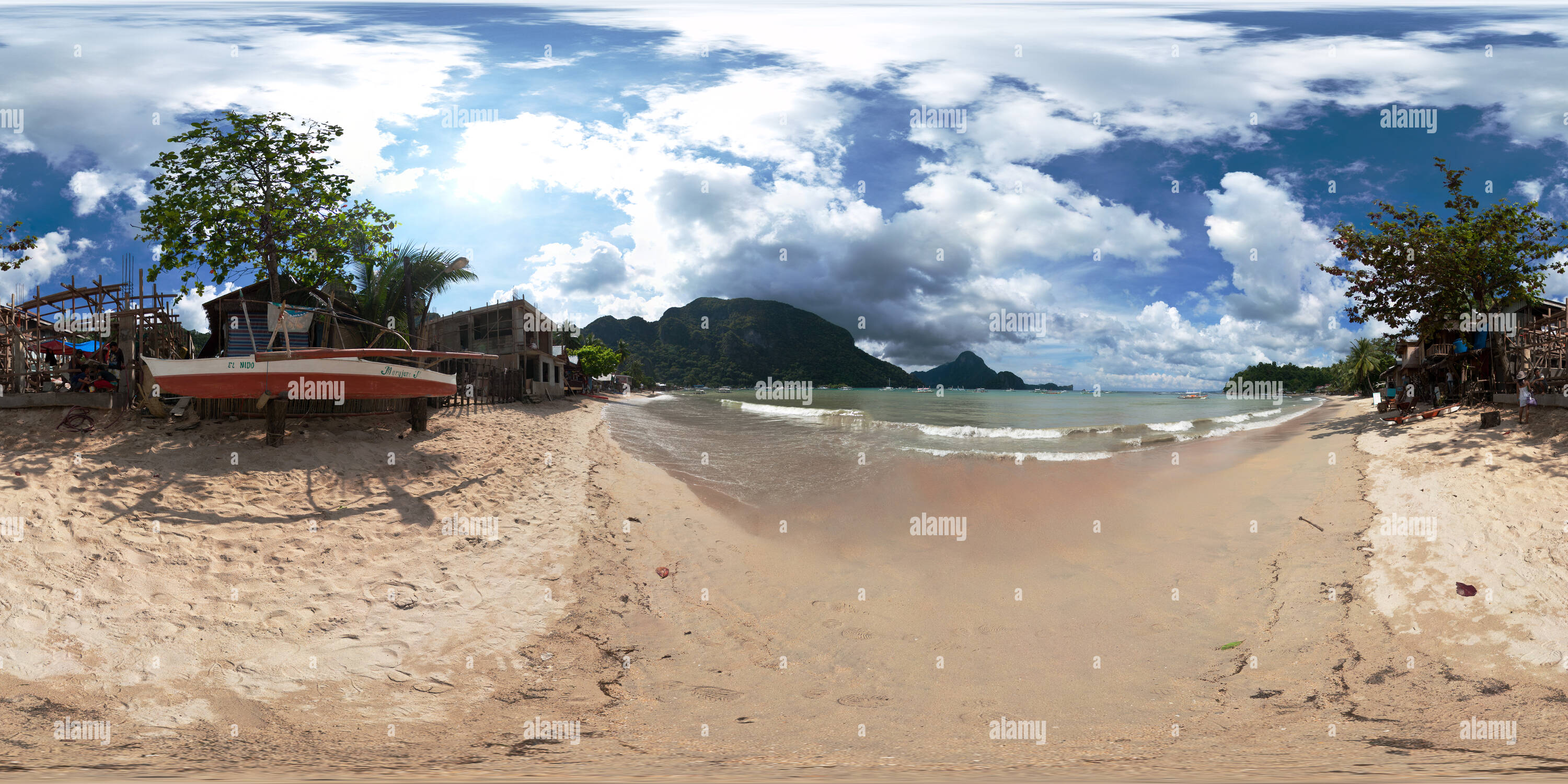 360° view of El Nido beach, Palawan, Philippines Alamy