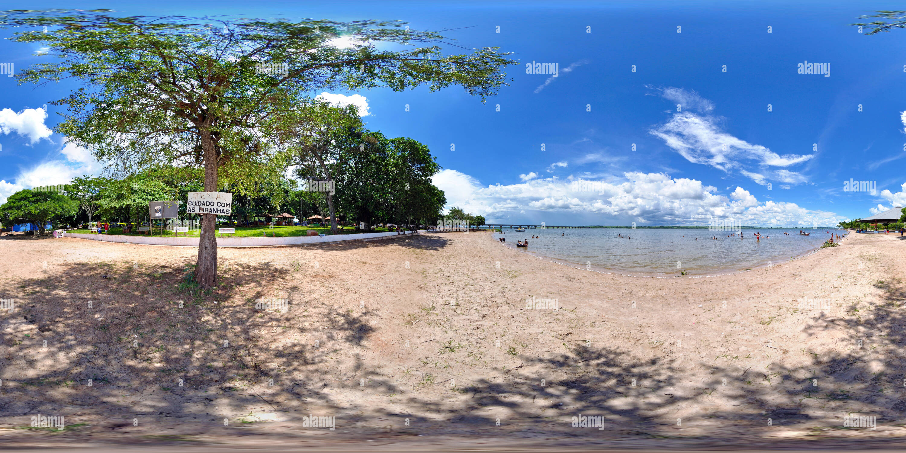 360 degree panoramic view of Praia do rio Tietê em Barbosa