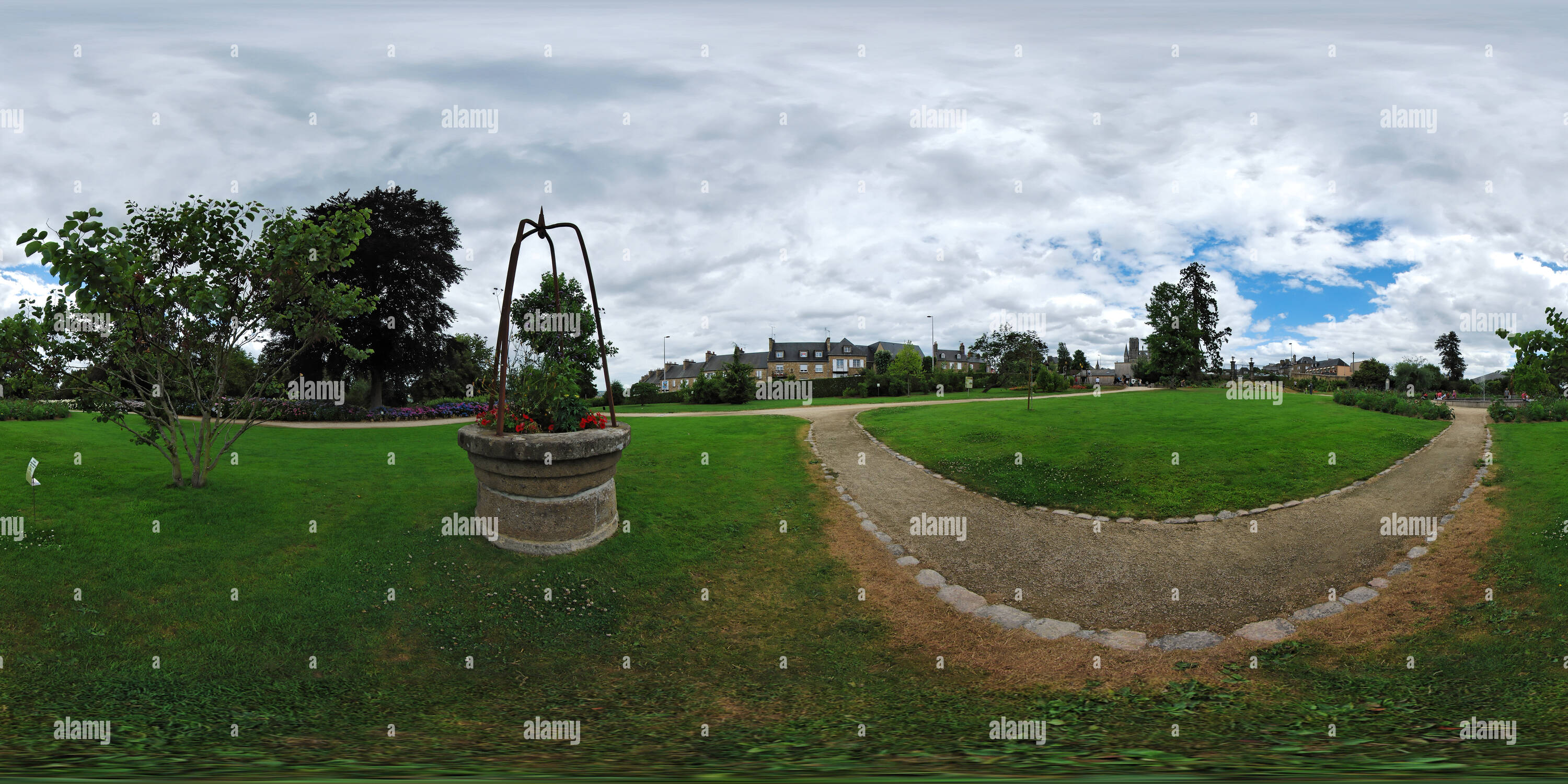 360 view of Puits du jardin des plantes d'Avranches - France - Alamy