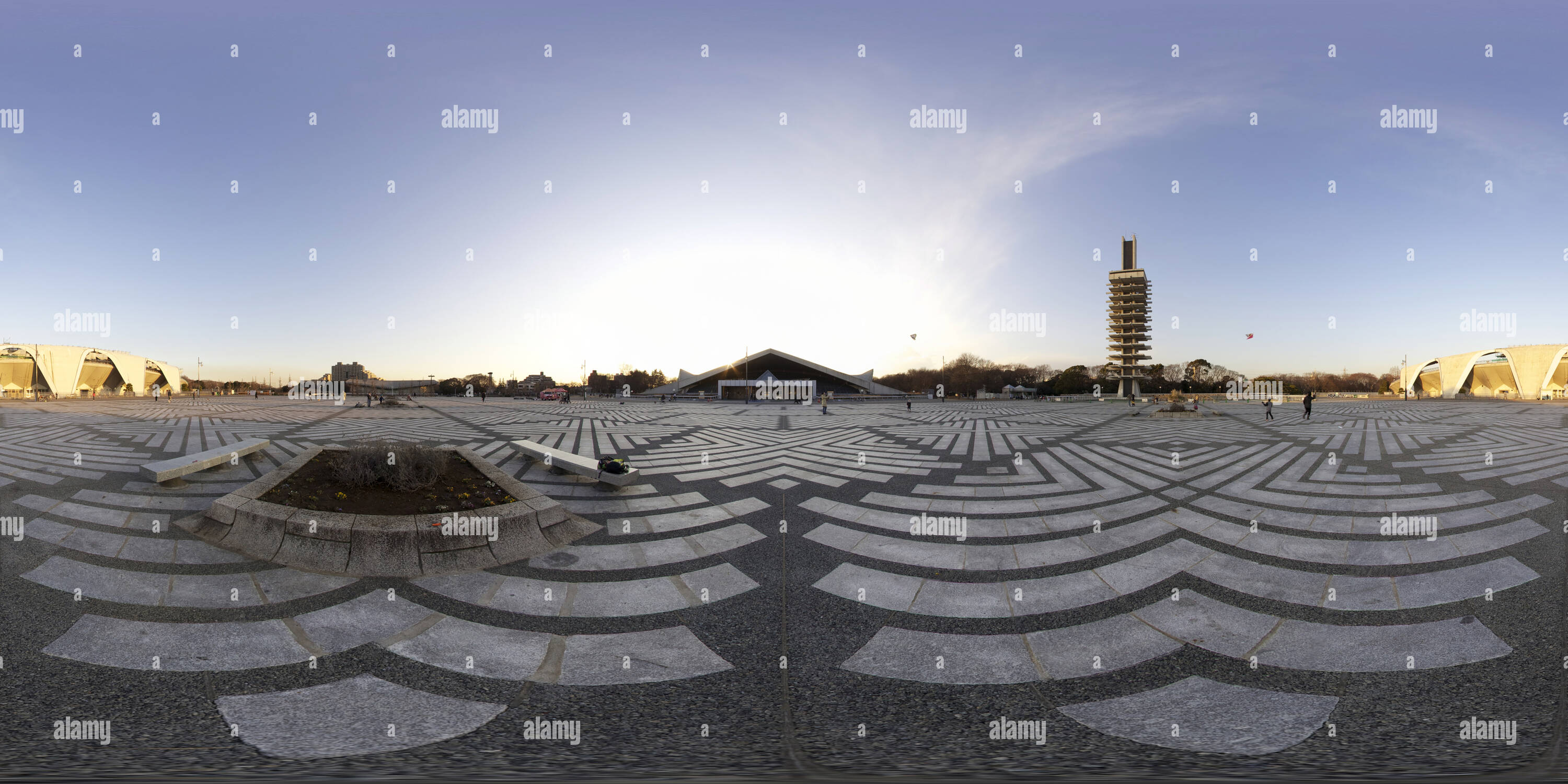 360 degree panoramic view of Komazawa Olympic Park