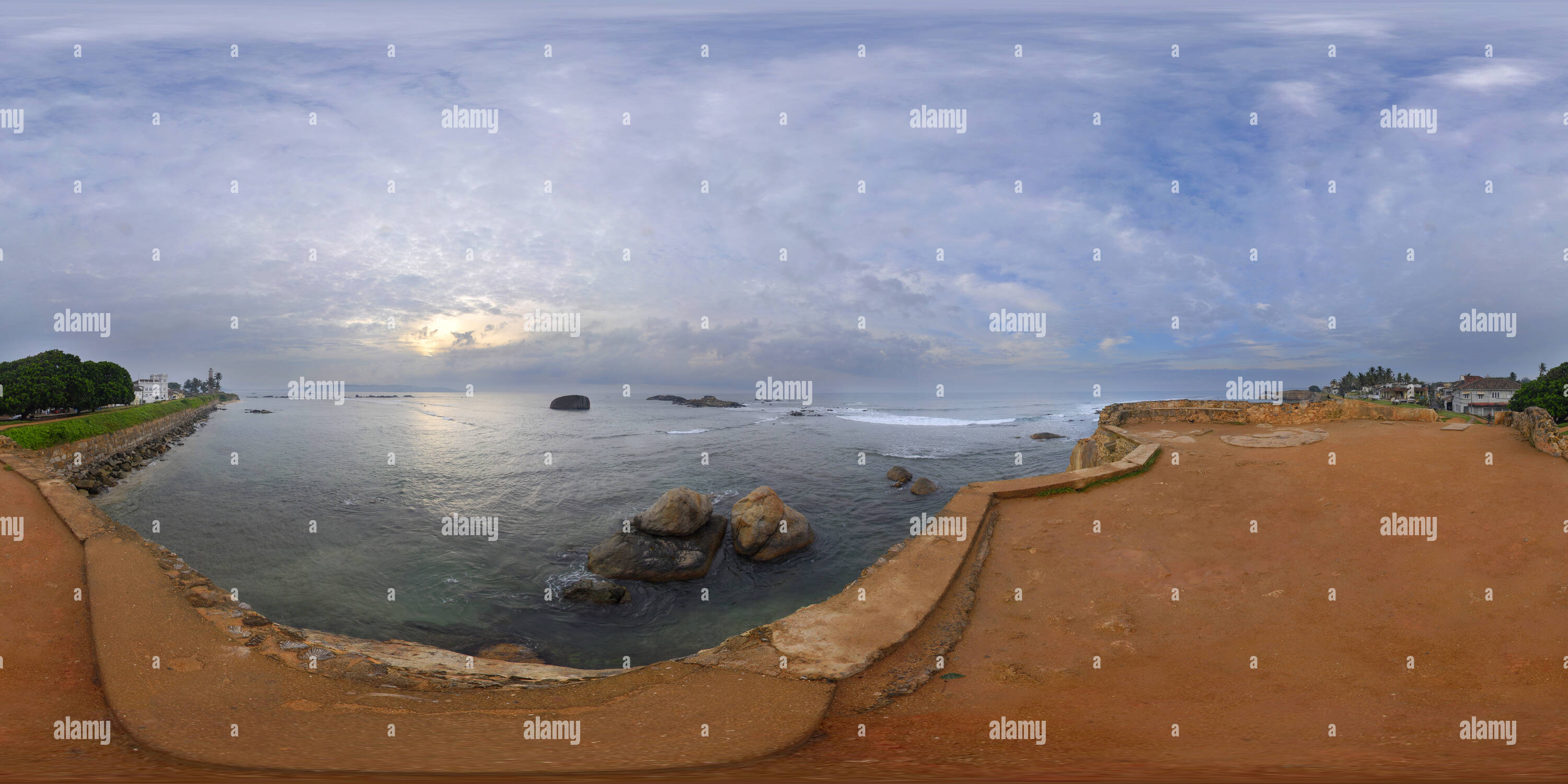 360 View Of Ramparts Galle Fort Sri Lanka 219180385 Alamy - 