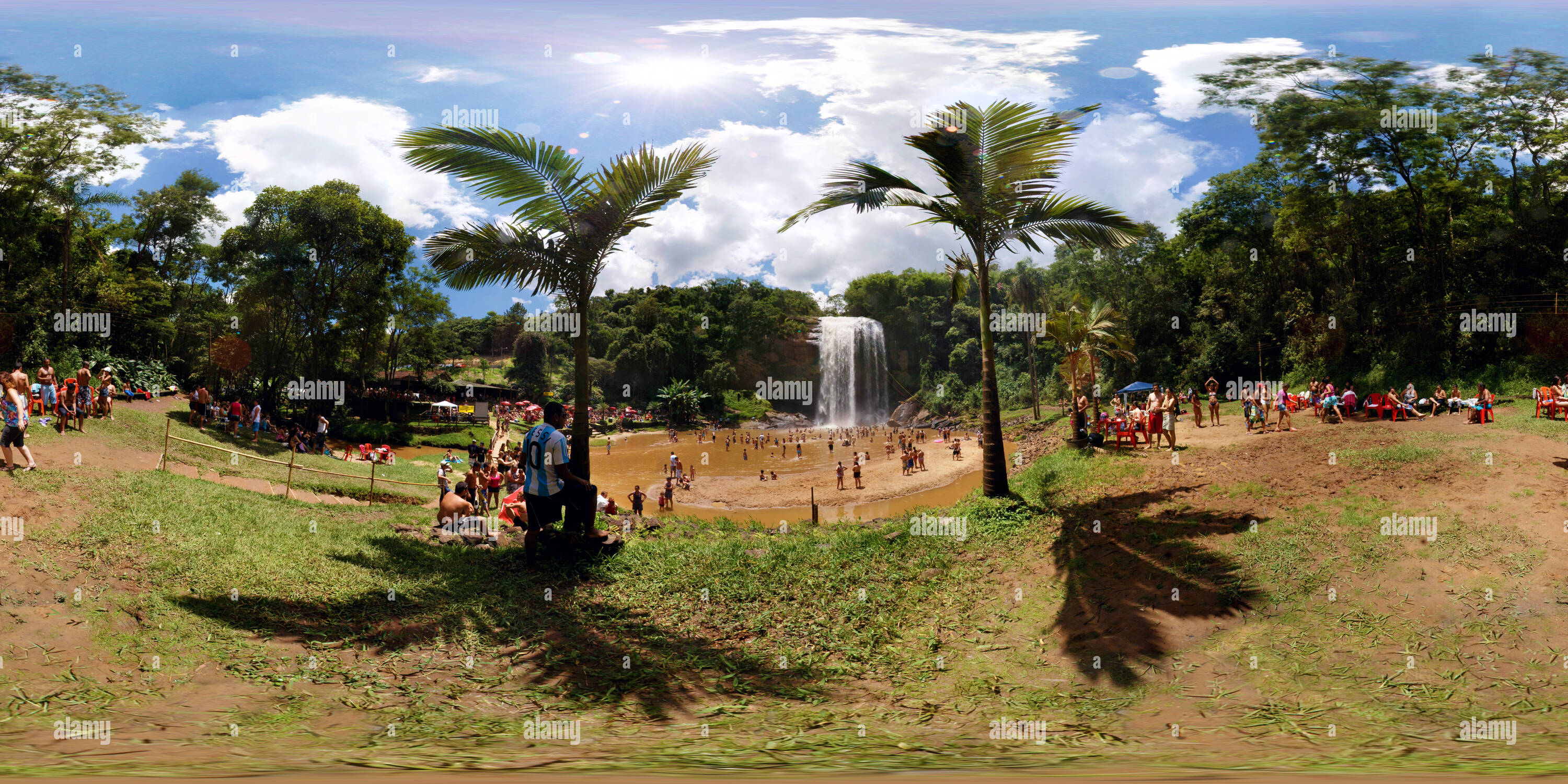 360 degree panoramic view of Cachoeira Grande - Lagoinha, SP