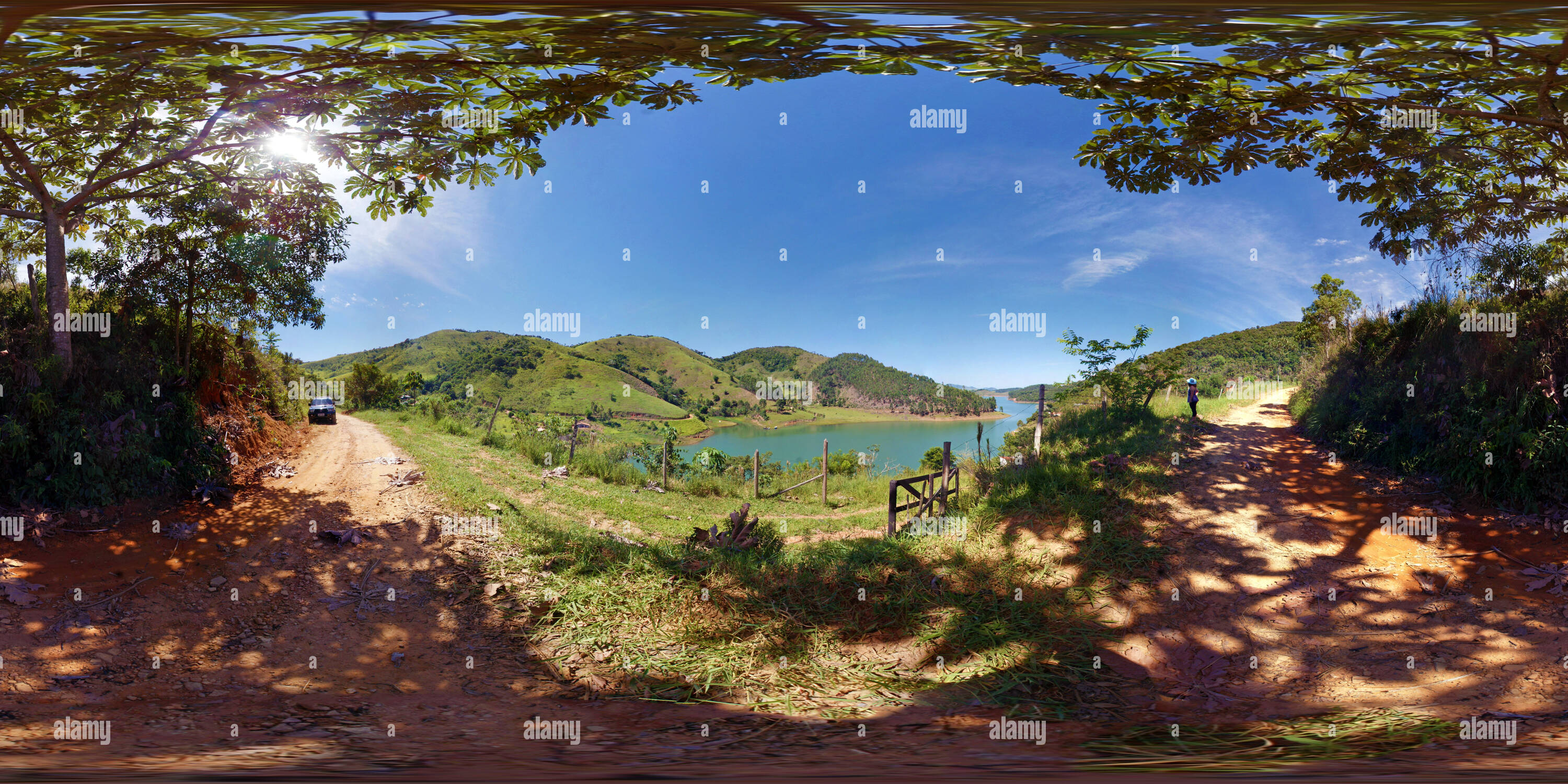 360 degree panoramic view of Represa Paraibuna