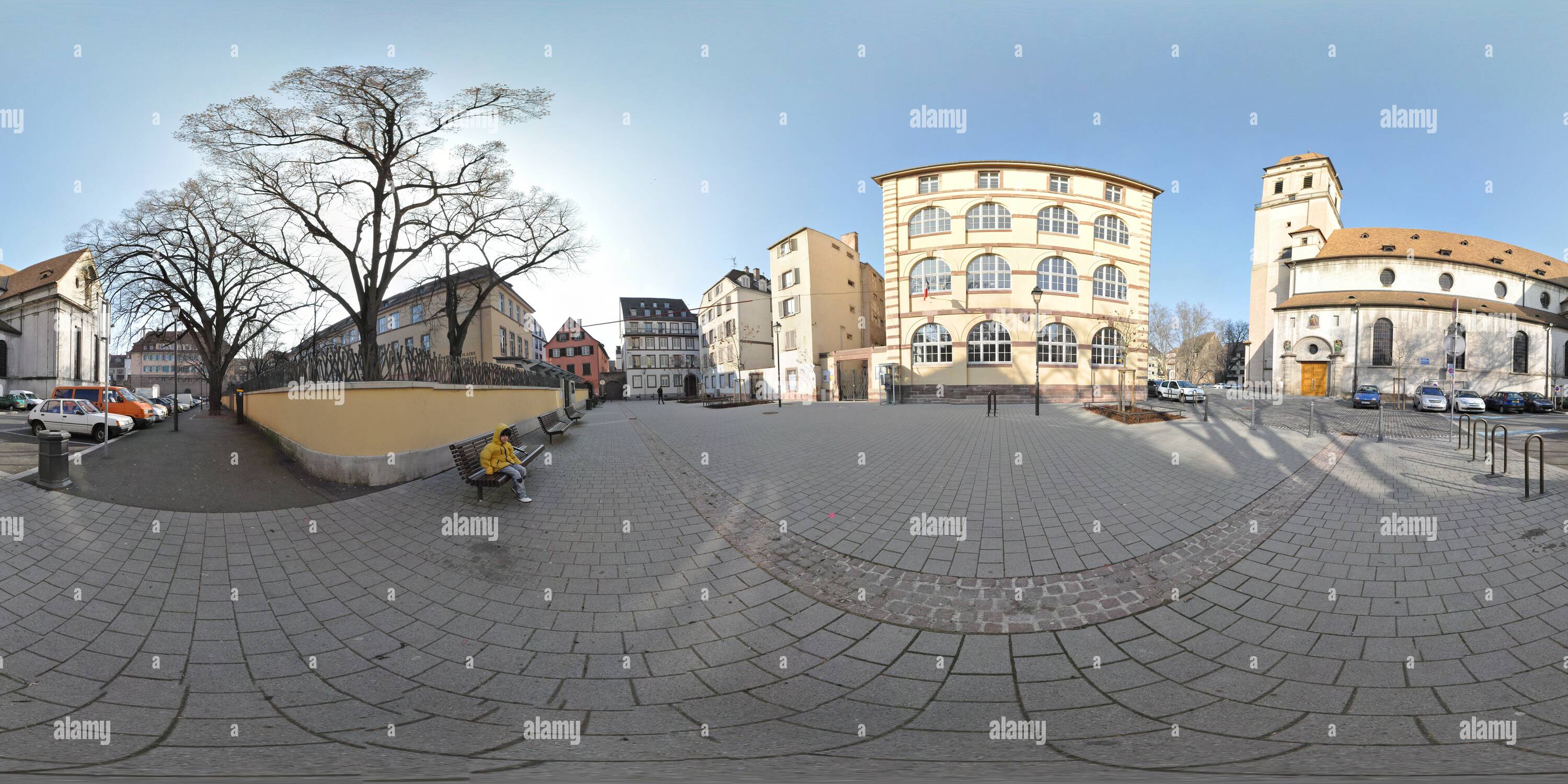 360° view of Ecole Sainte Madeleine Strasbourg Alamy