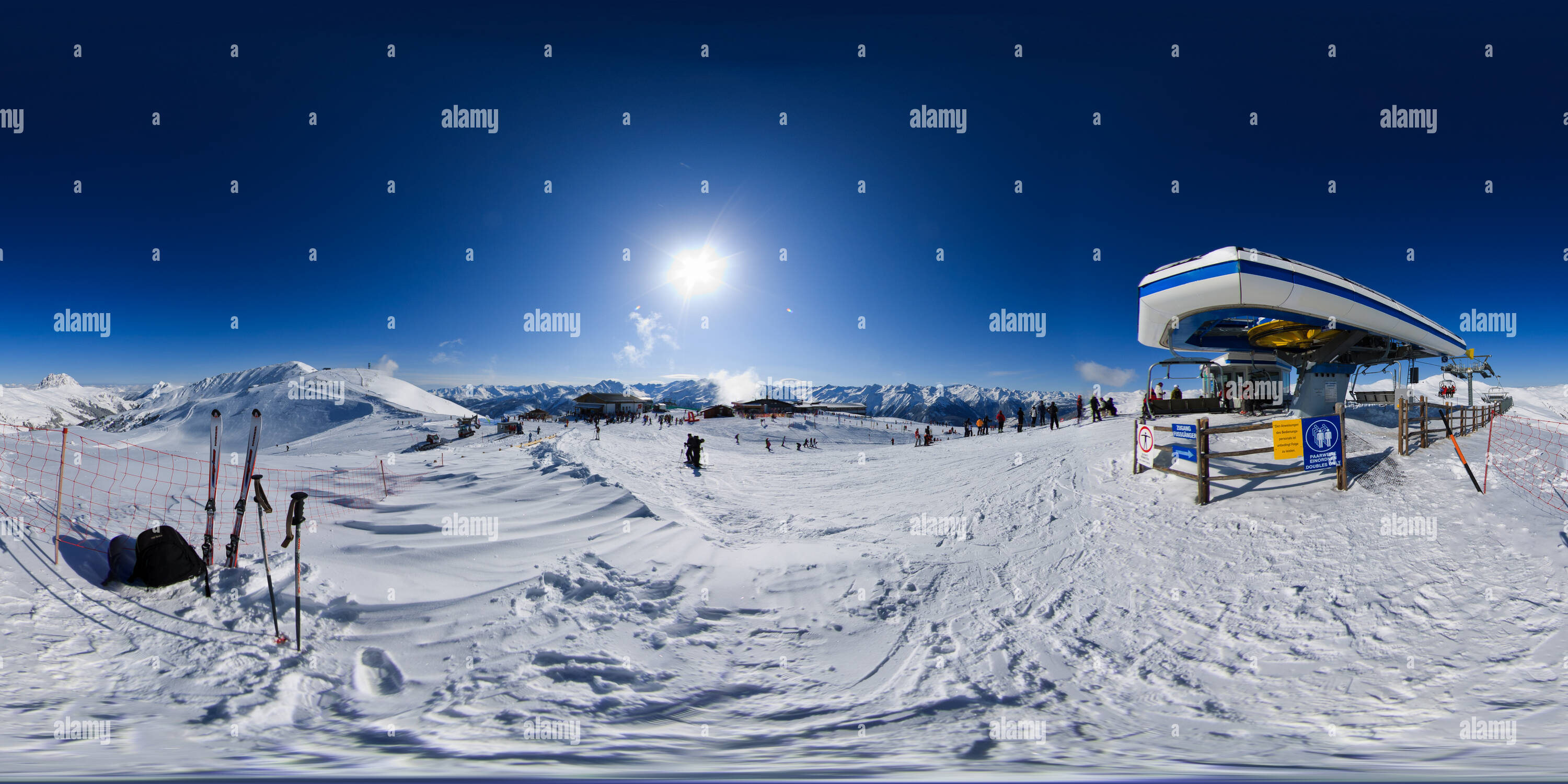 360 degree panoramic view of Wildkogel Ski-Arena