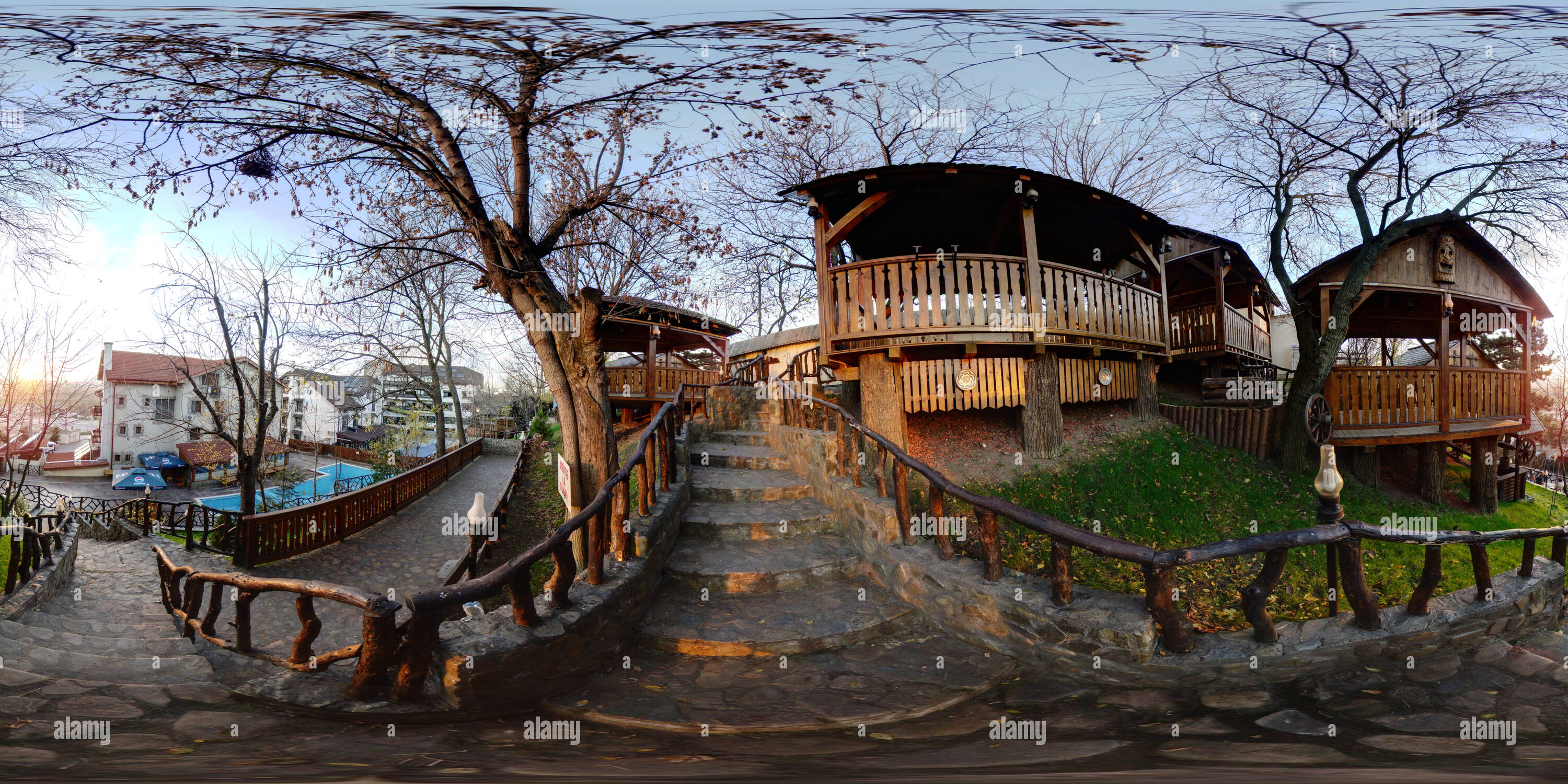 360 degree panoramic view of Pensiunea La Izvoare - Foisor - Craiova Dolj - Turism