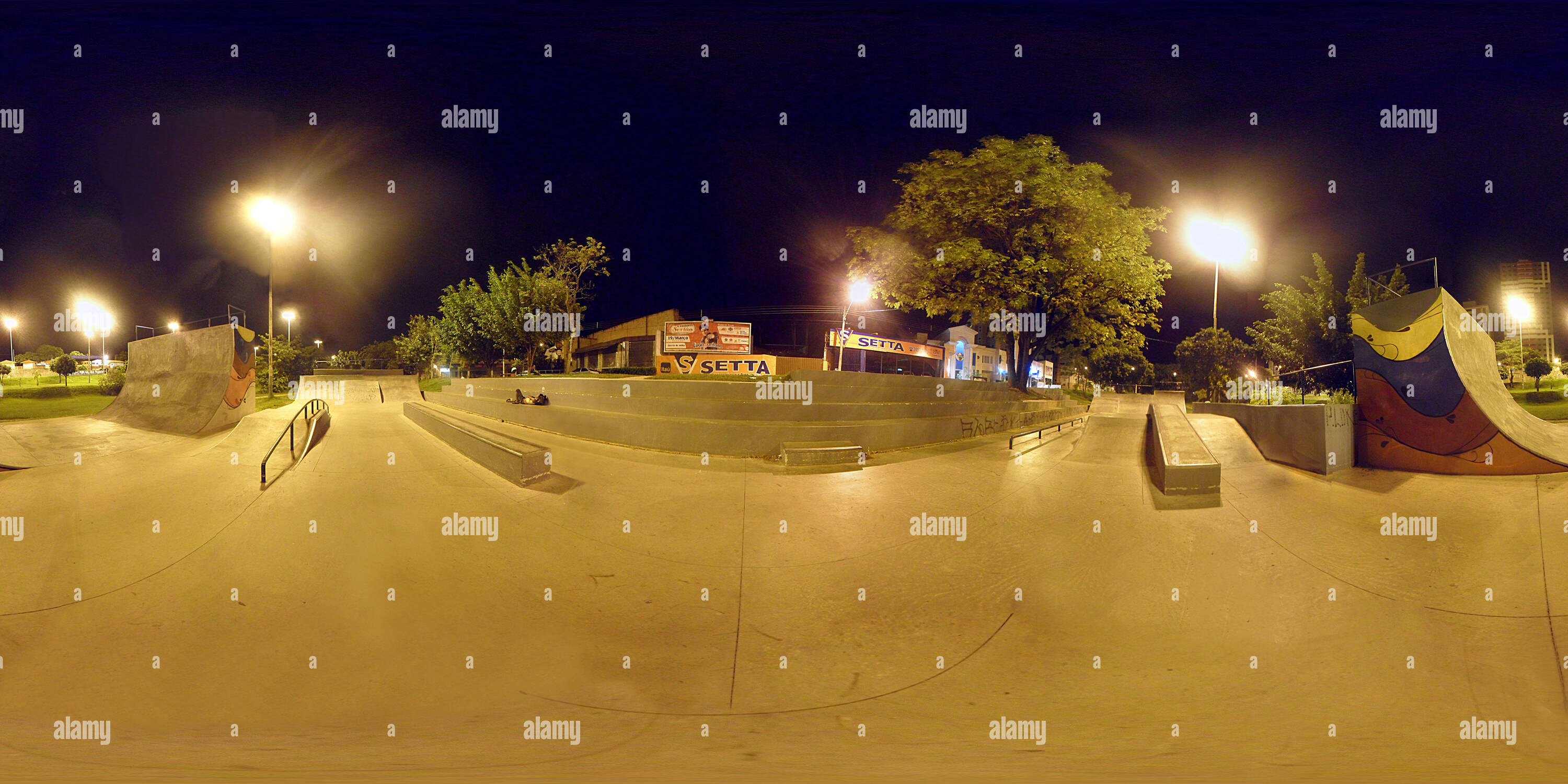 360 degree panoramic view of Pista de Skate