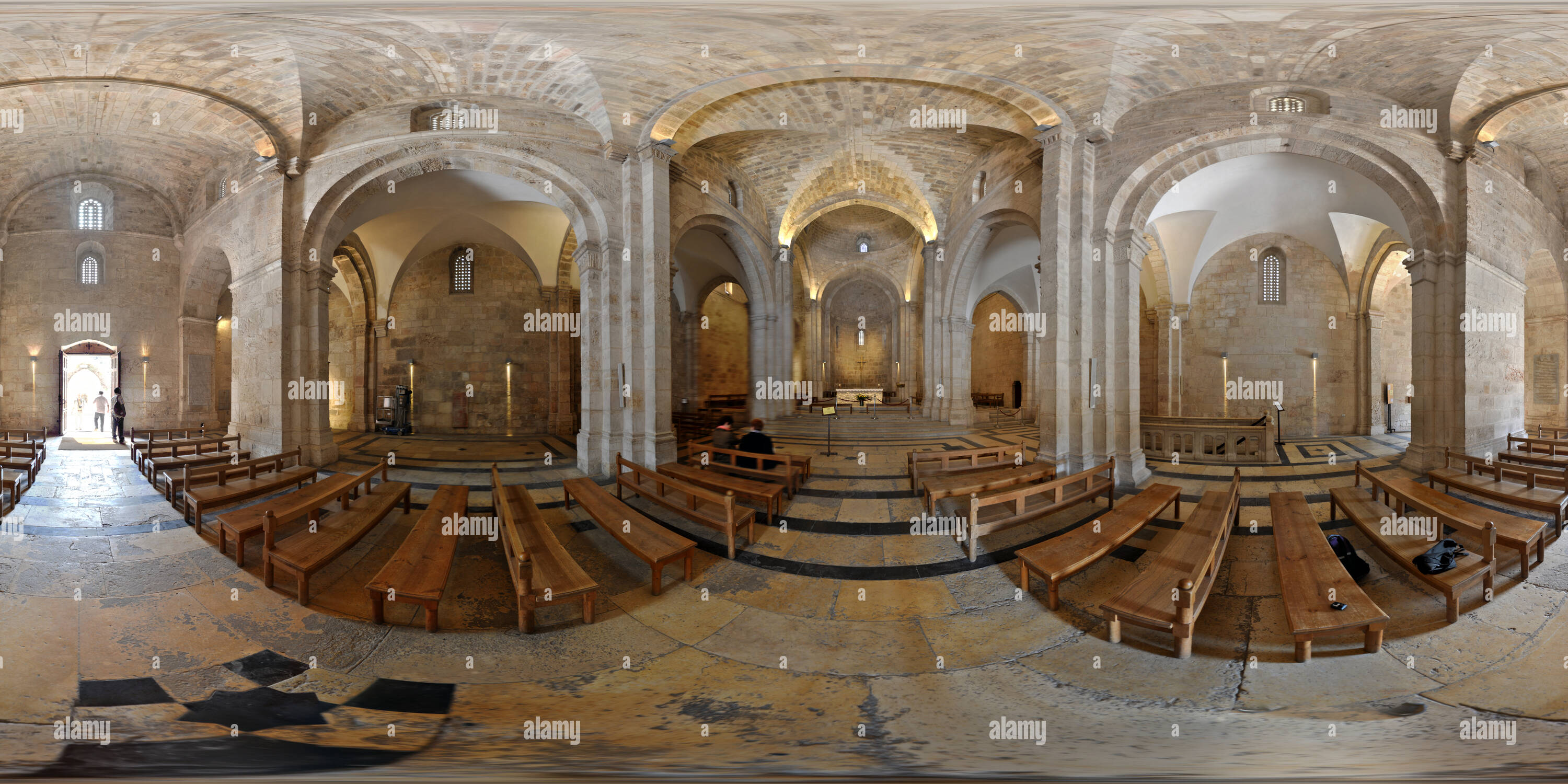 360° view of Annakirche am Teich Betesda in Jerusalem Alamy
