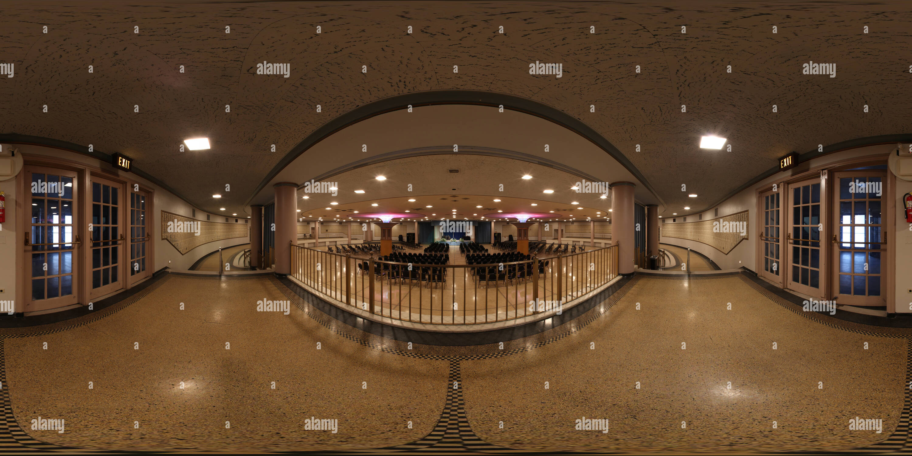 360° view of Masonic Temple, Fountain Ballroom Alamy