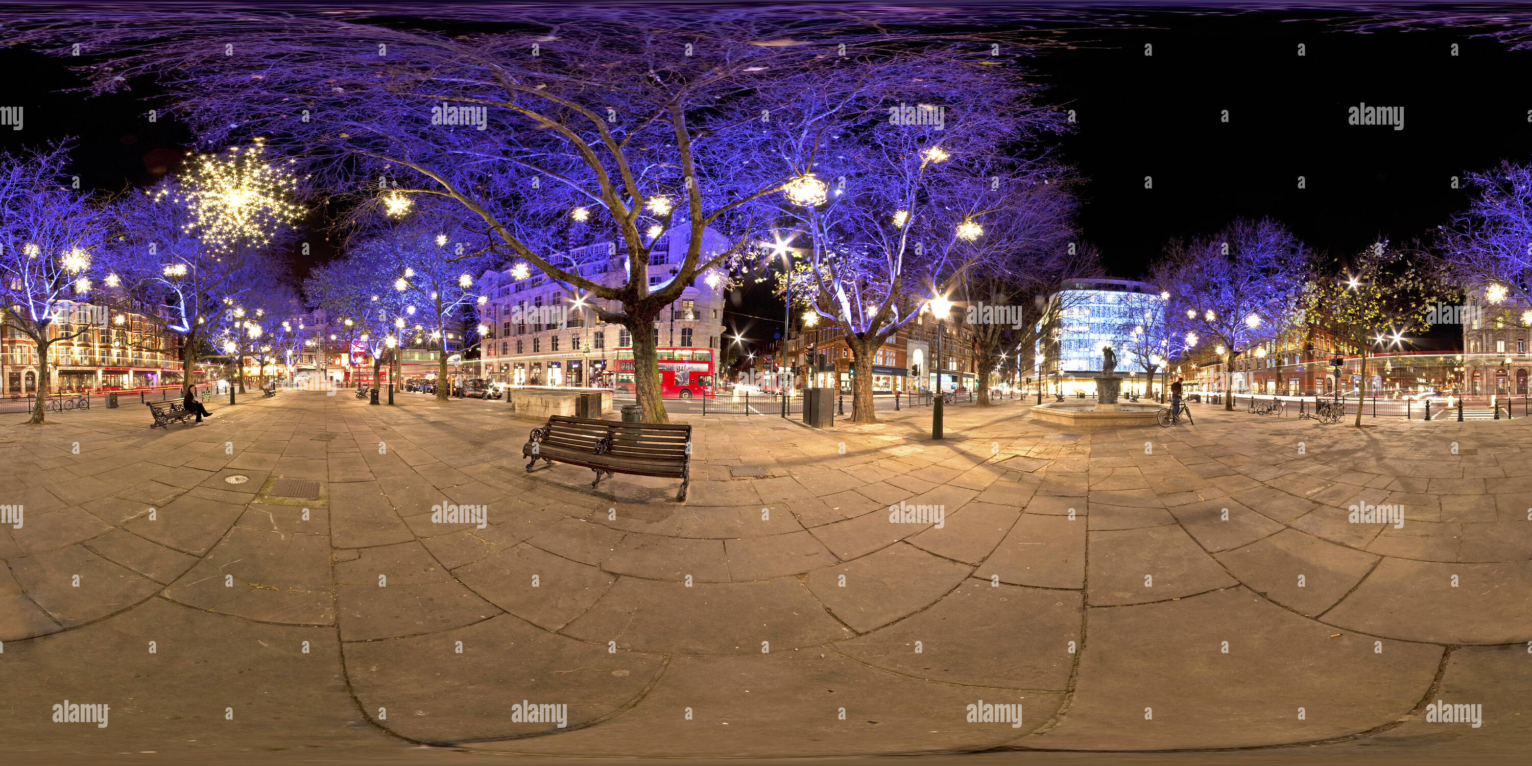 360° view of Sloane Square Winter 2009 Alamy