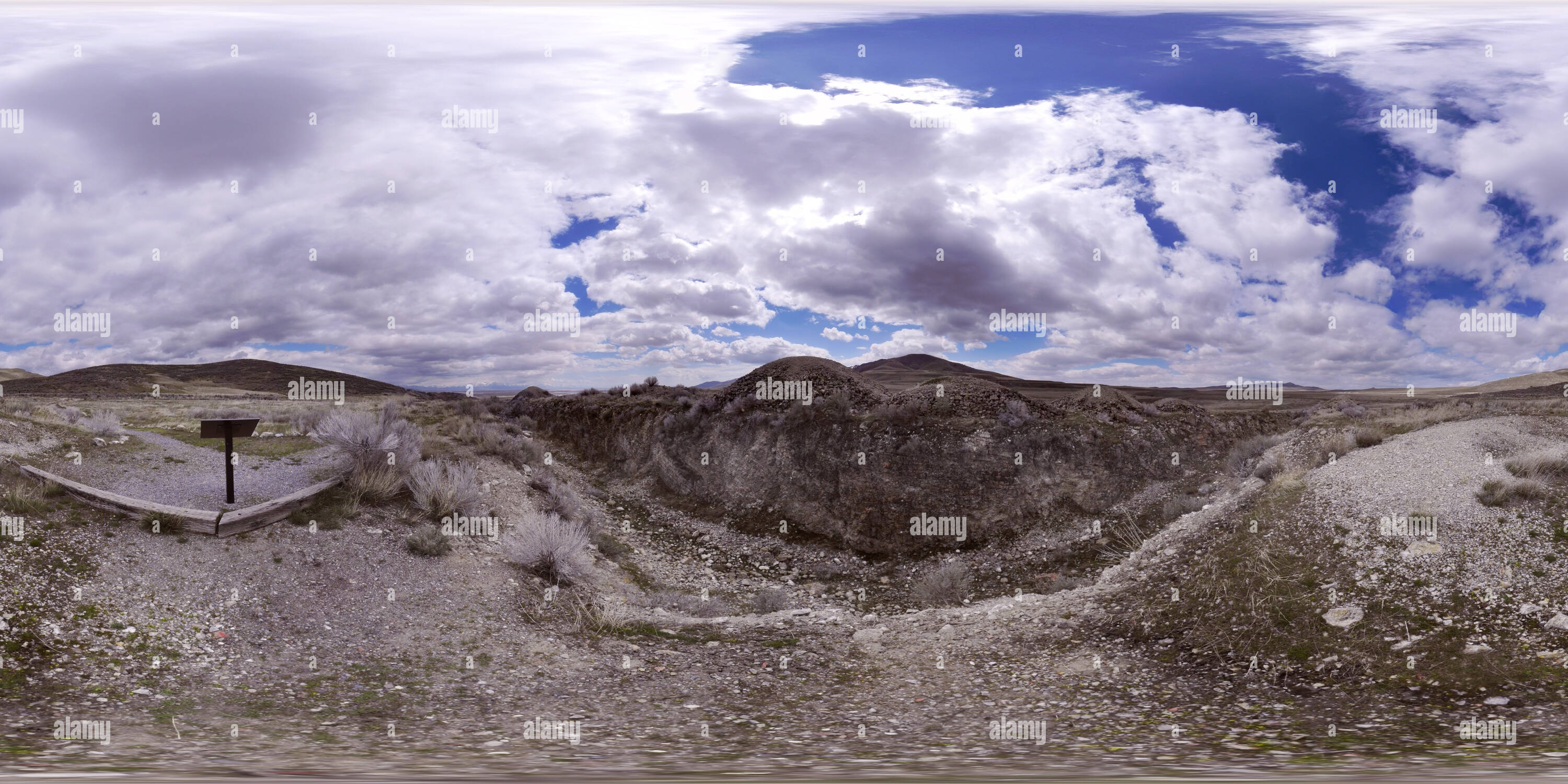 360° view of The Last Cut, Golden Spike National Historic Site, Utah ...