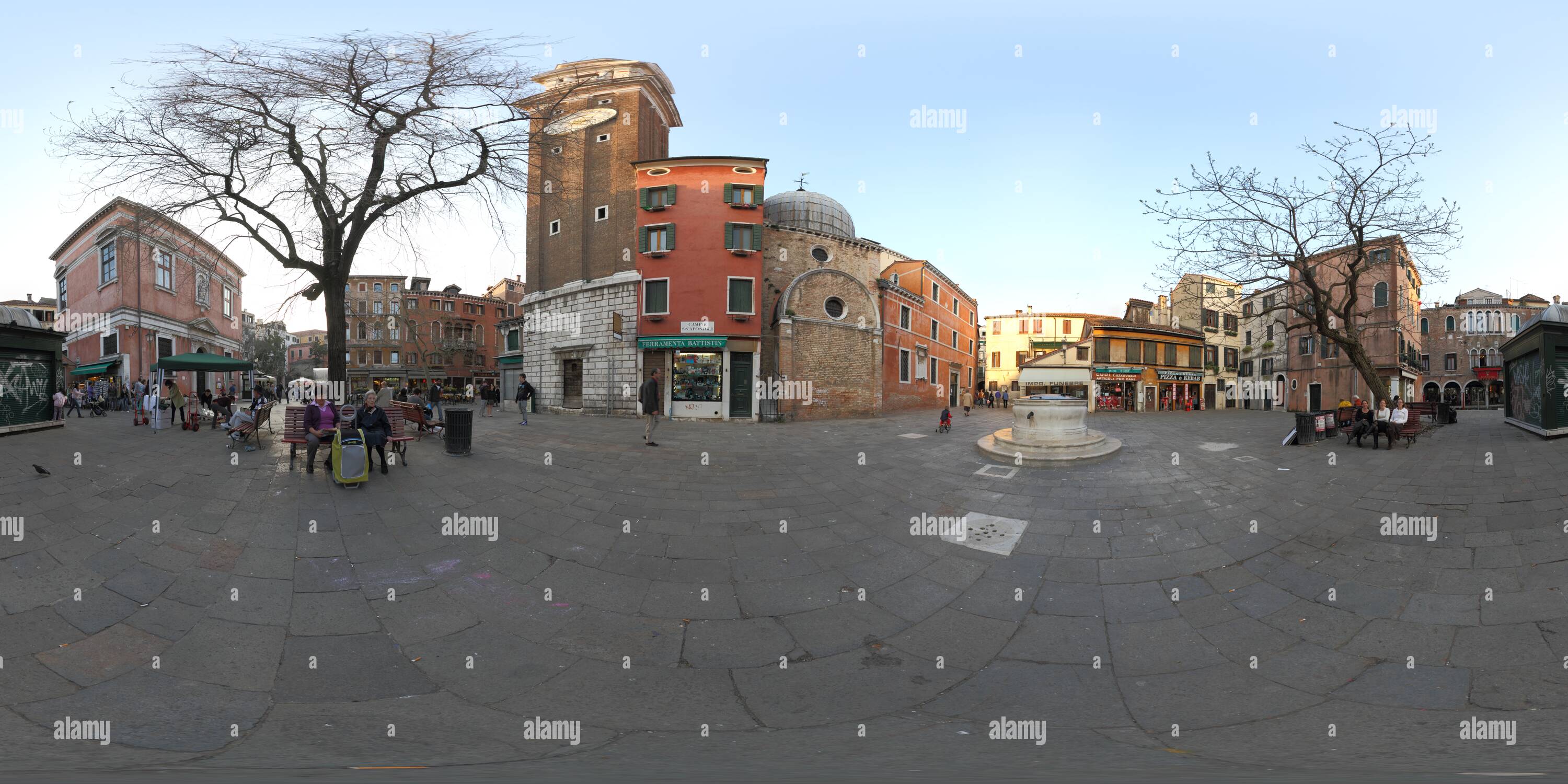 360° view of The Three Graces of Campo SS. Apostoli Alamy