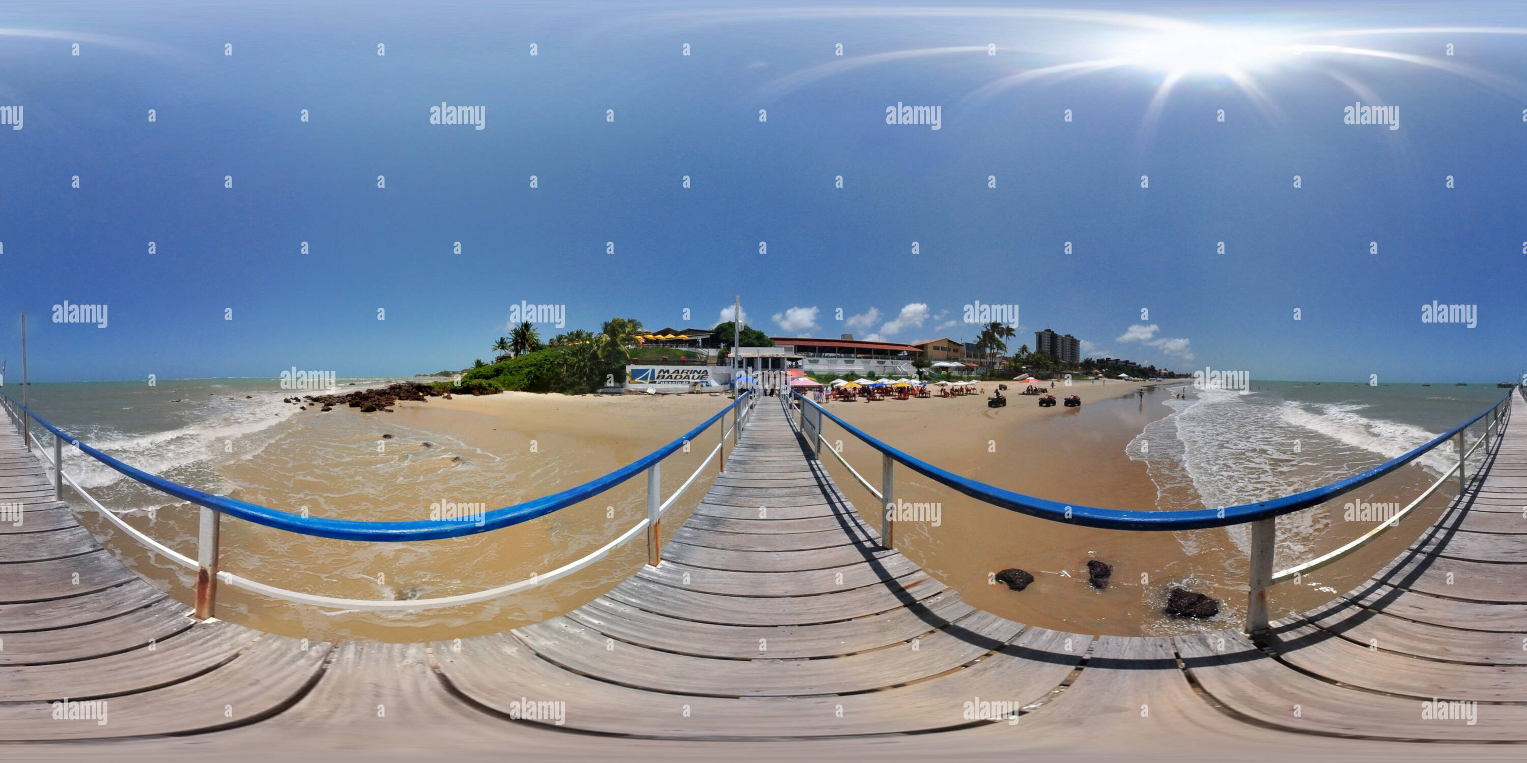 360 degree panoramic view of Pirangi Beach - Natal / Brazil