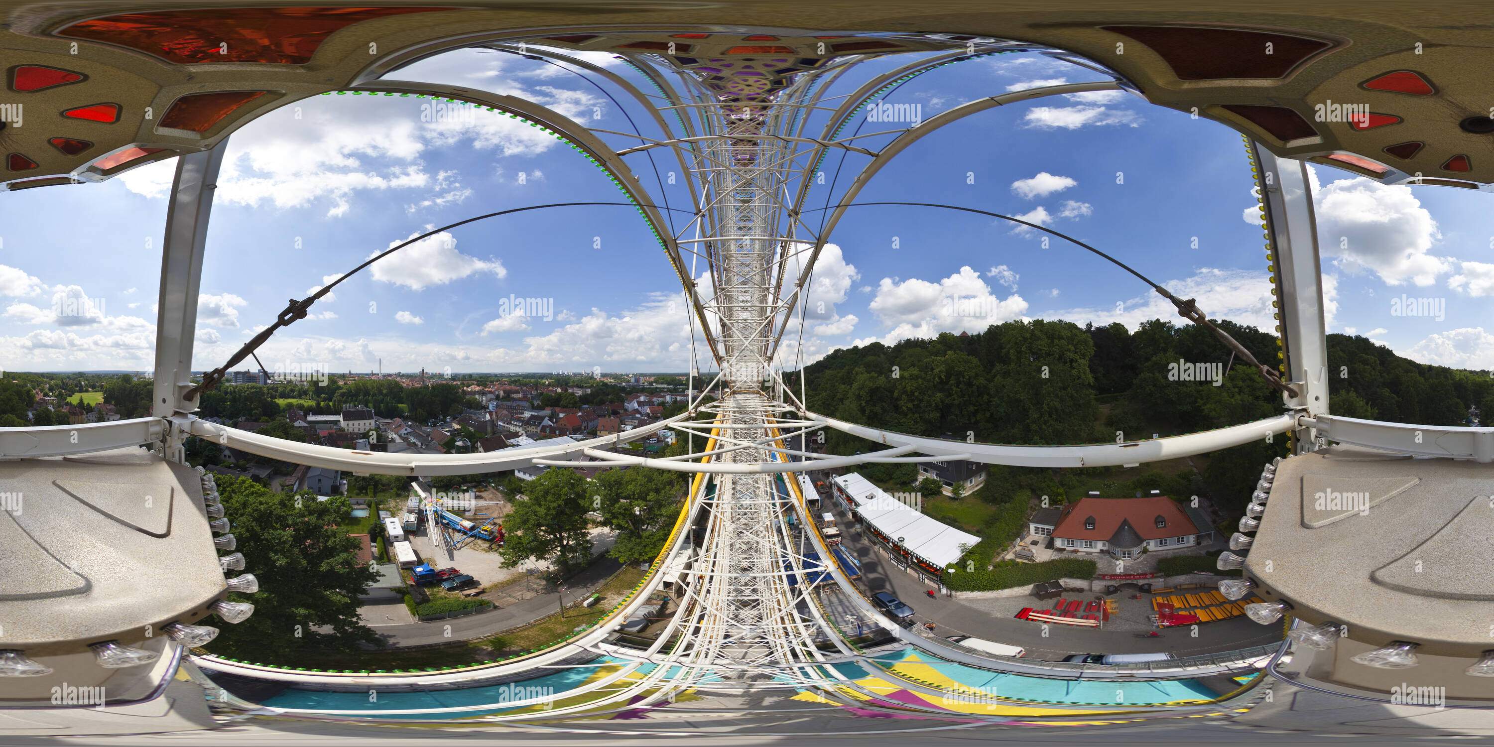 360° view of Ferris wheel Gondola 1 Alamy