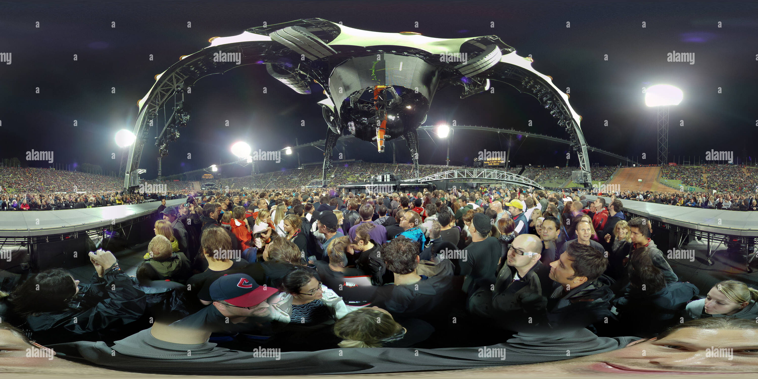 360 degree panoramic view of U2 360 Concert Munich