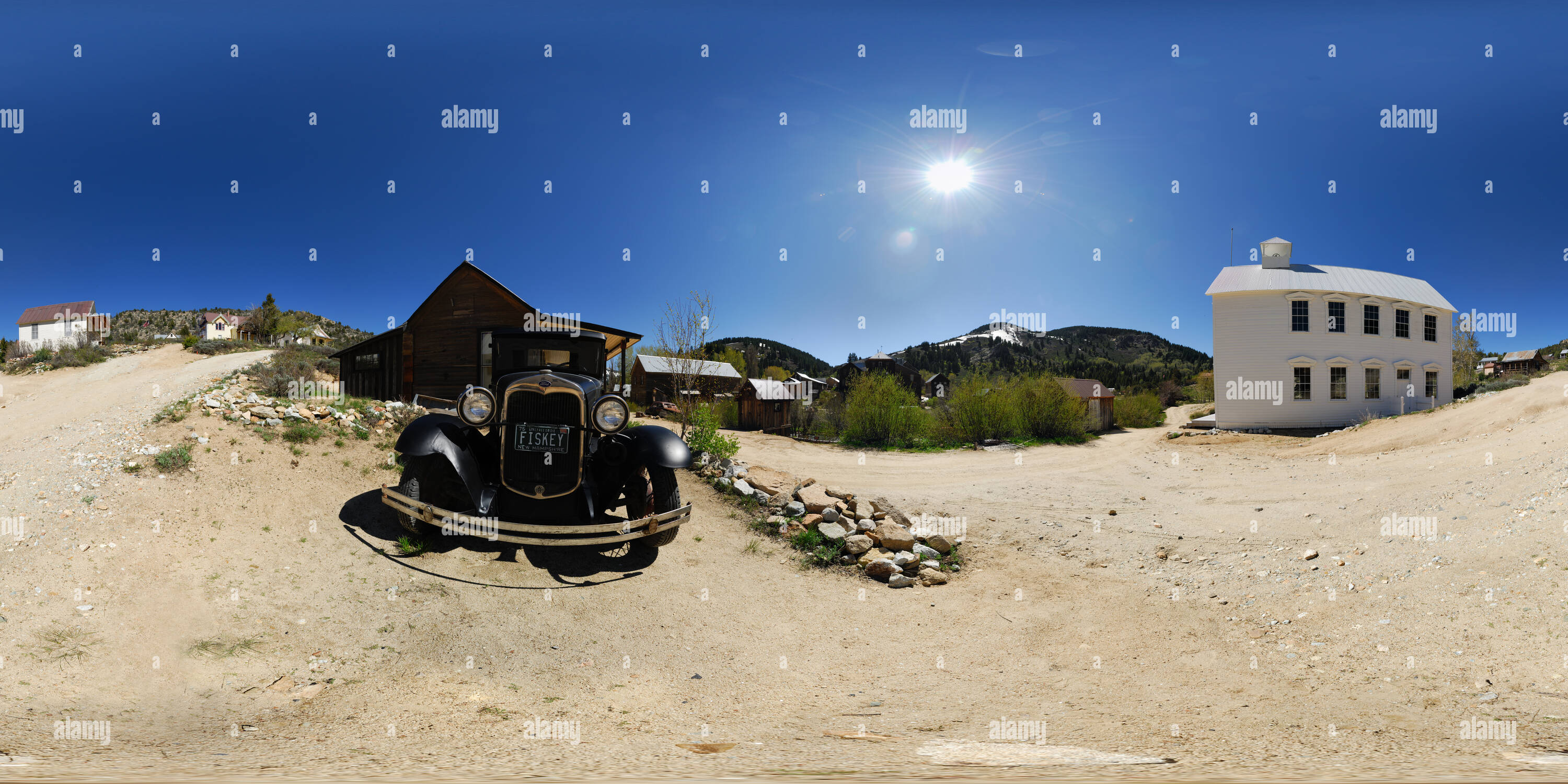 360° view of Silver City School, Idaho, USA Alamy