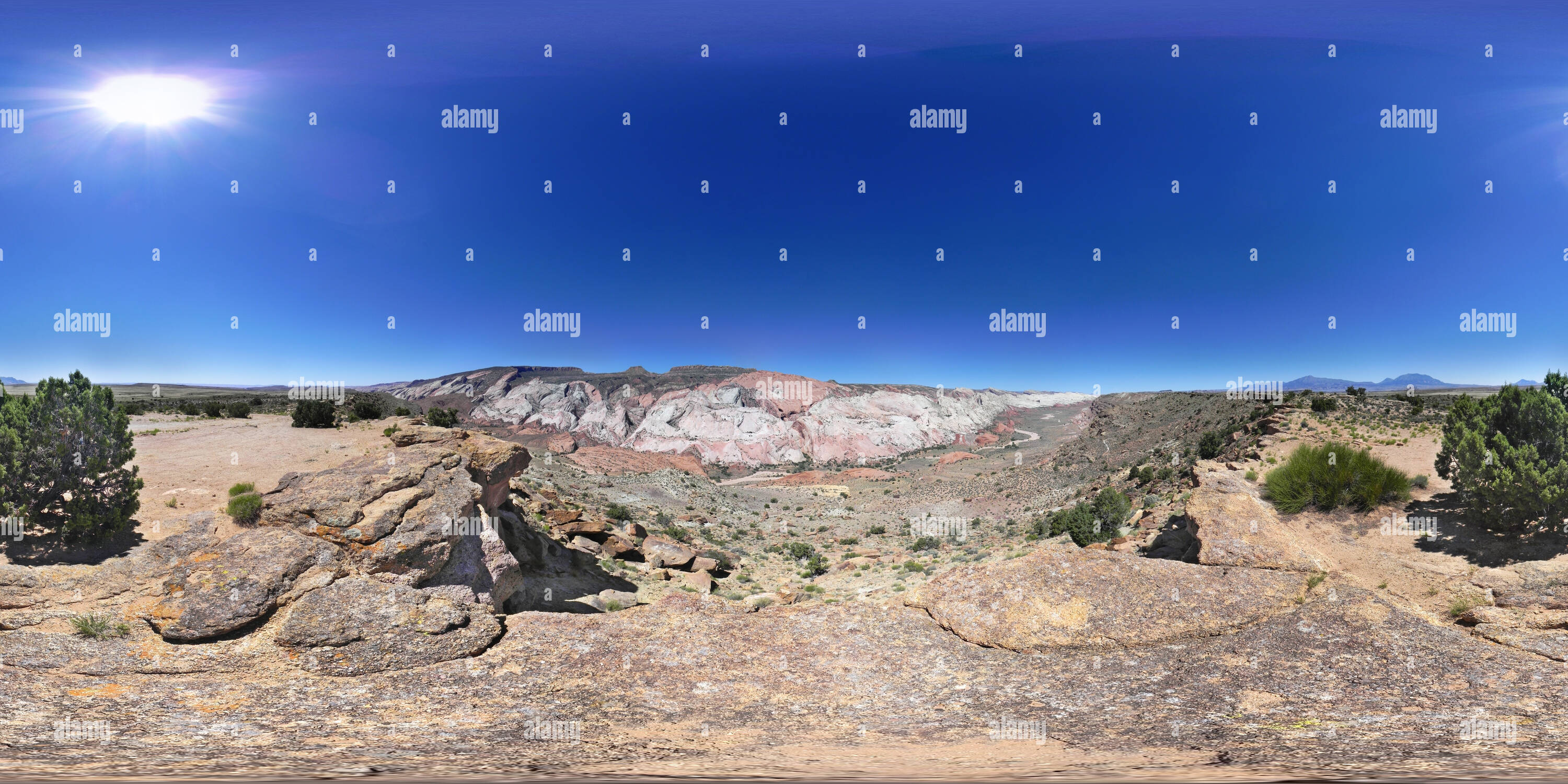 360° view of Halls Creek Overlook, Burr Trail, Utah, USA Alamy