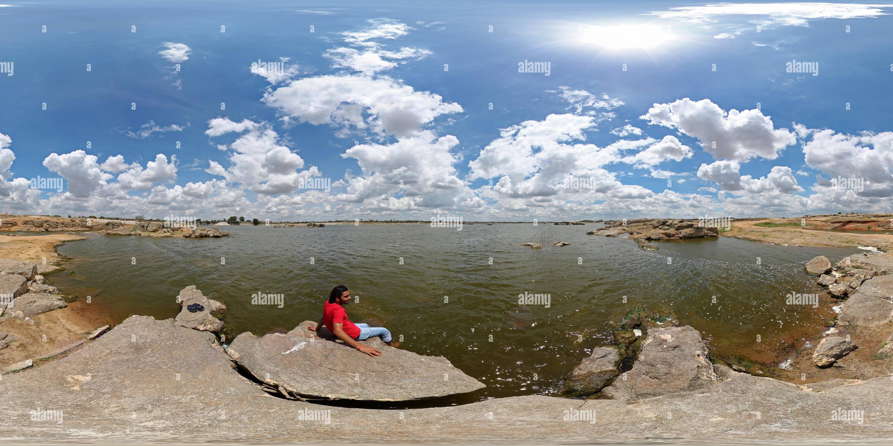 360 degree panoramic view of Shamirpet Lake