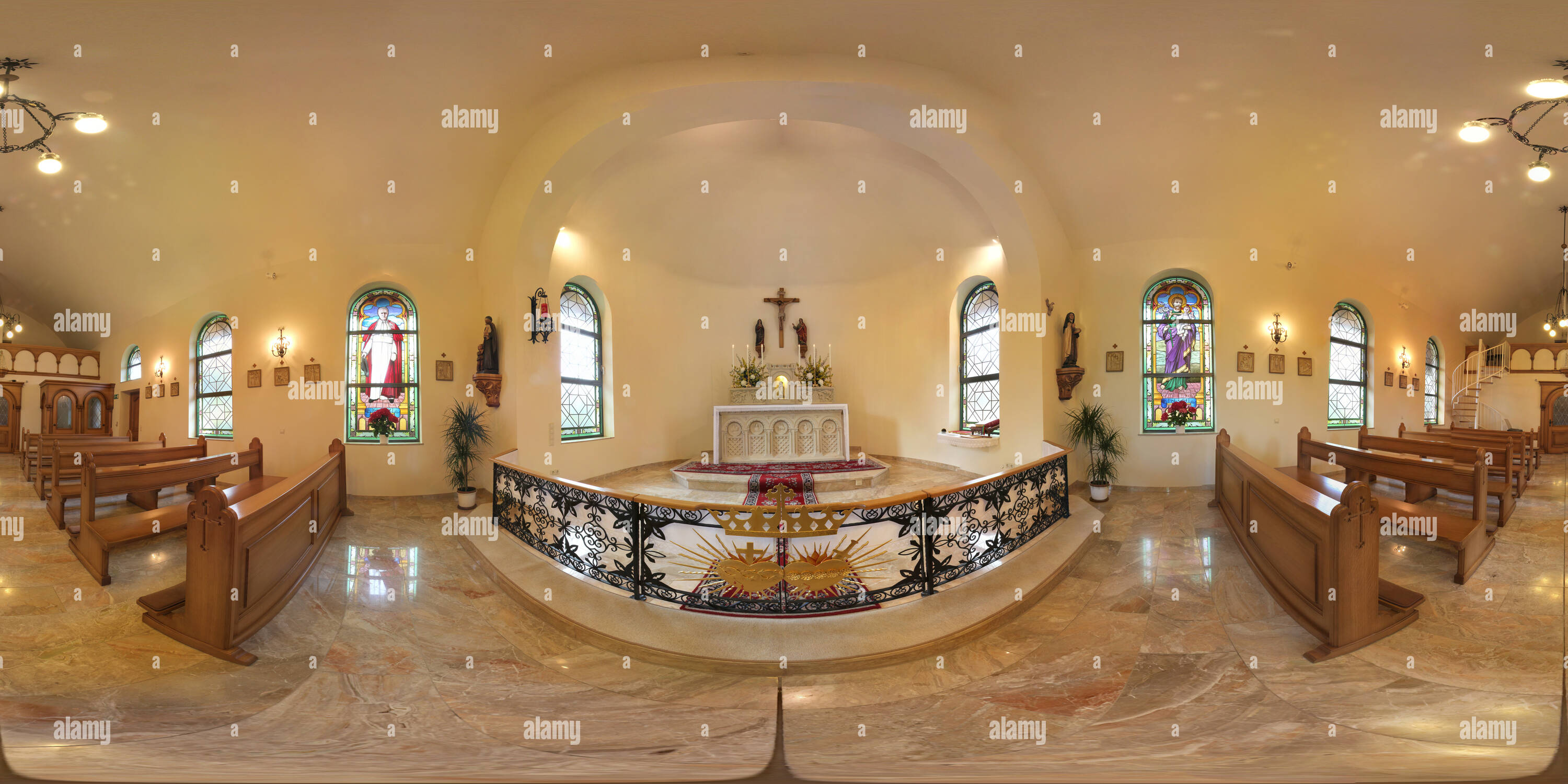360 degree panoramic view of conventual chapel