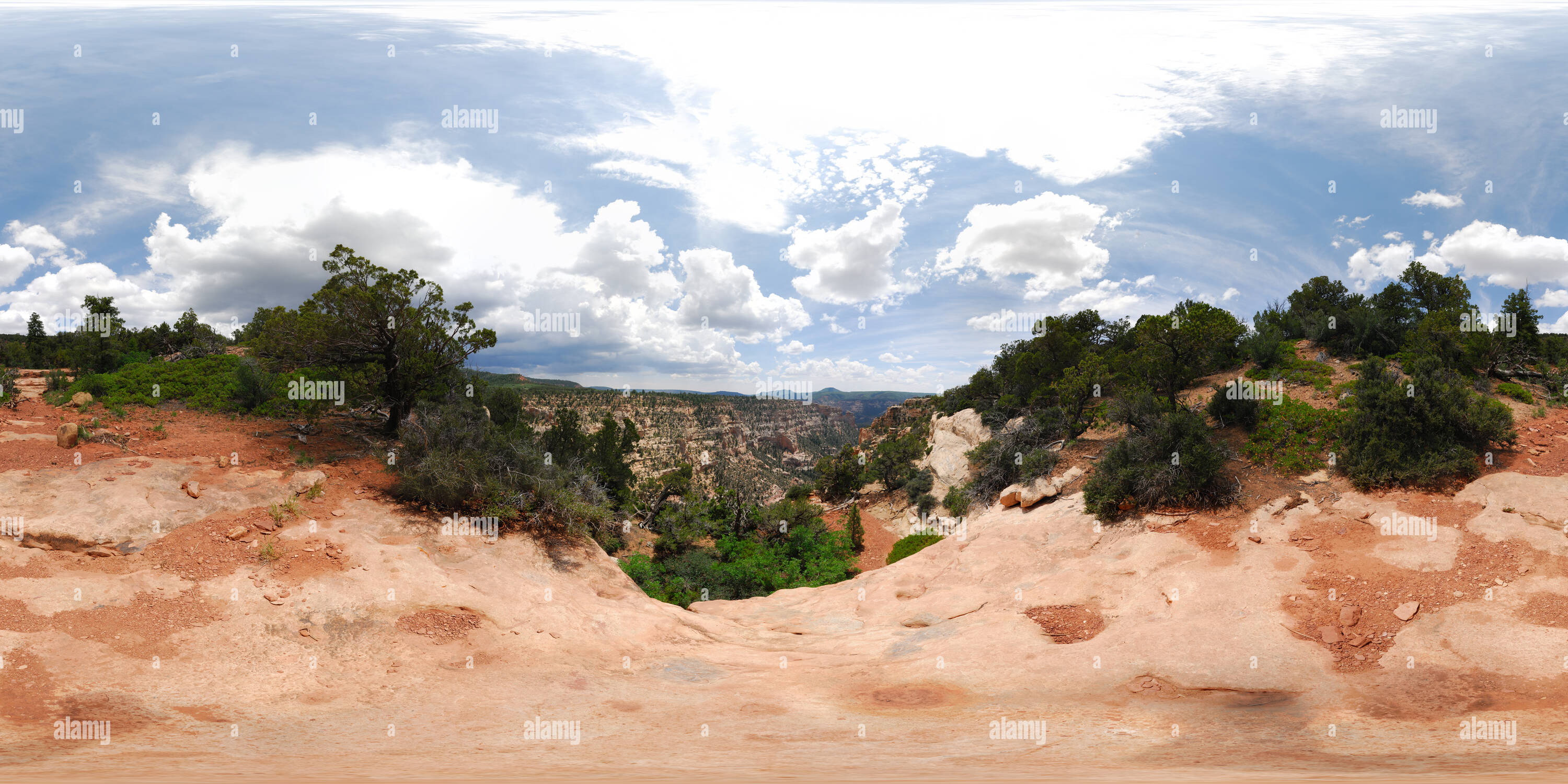 360° view of Woodenshoe Canyon, Dark Canyon Wilderness Area, Utah, USA ...