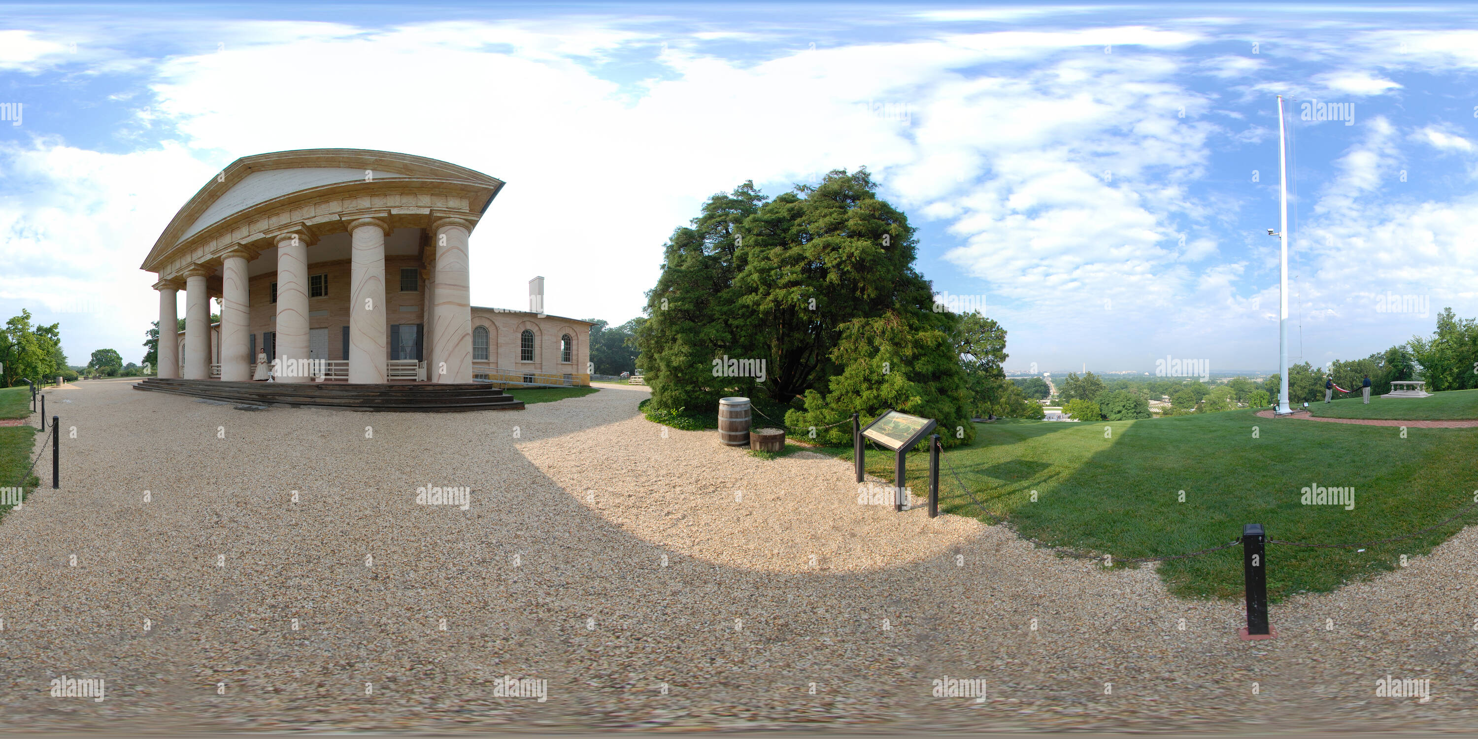 360° view of Lee Mansion at Arlington - Alamy