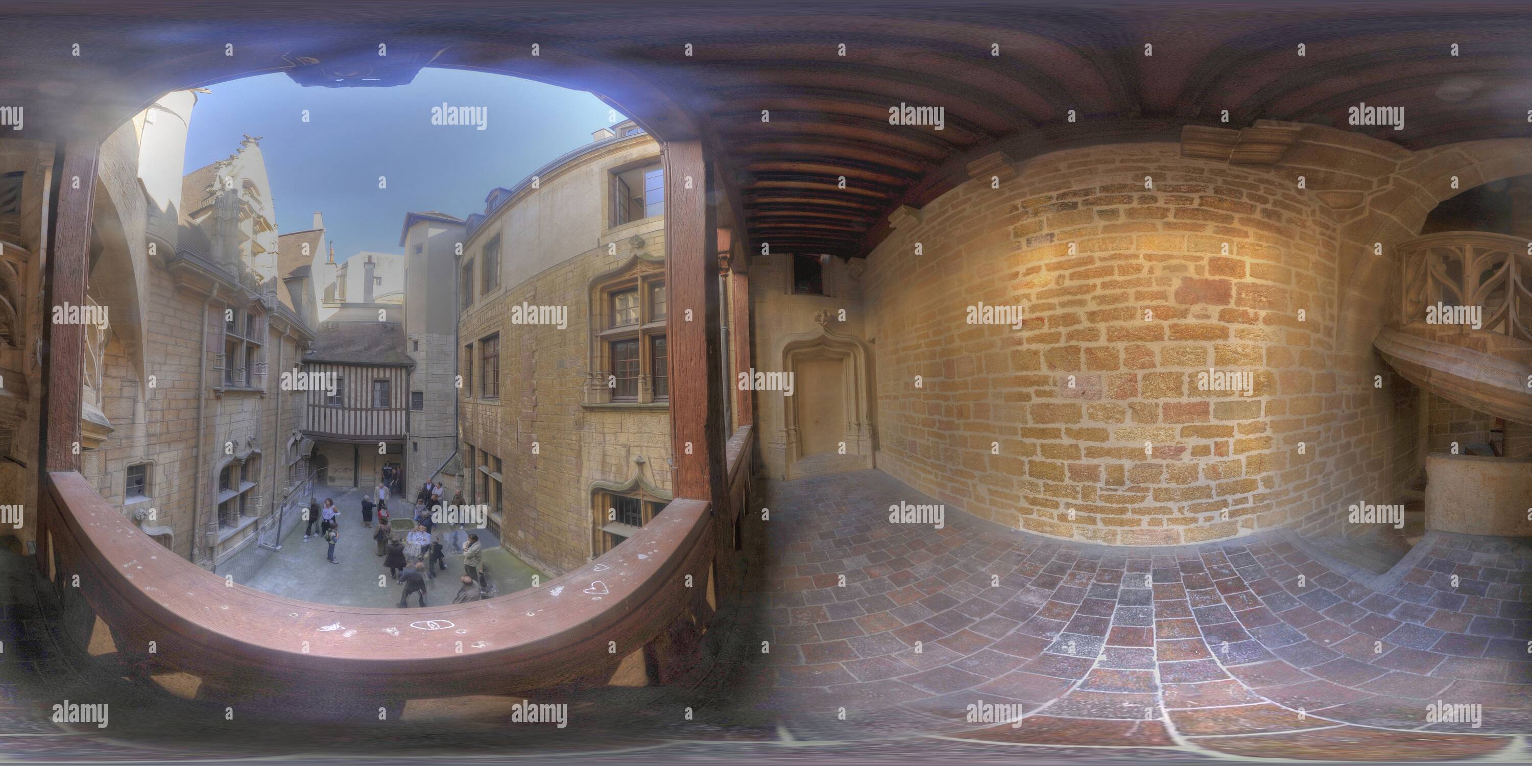 360 degree panoramic view of Chambellan  Hotel (Historical Place from Dijon)