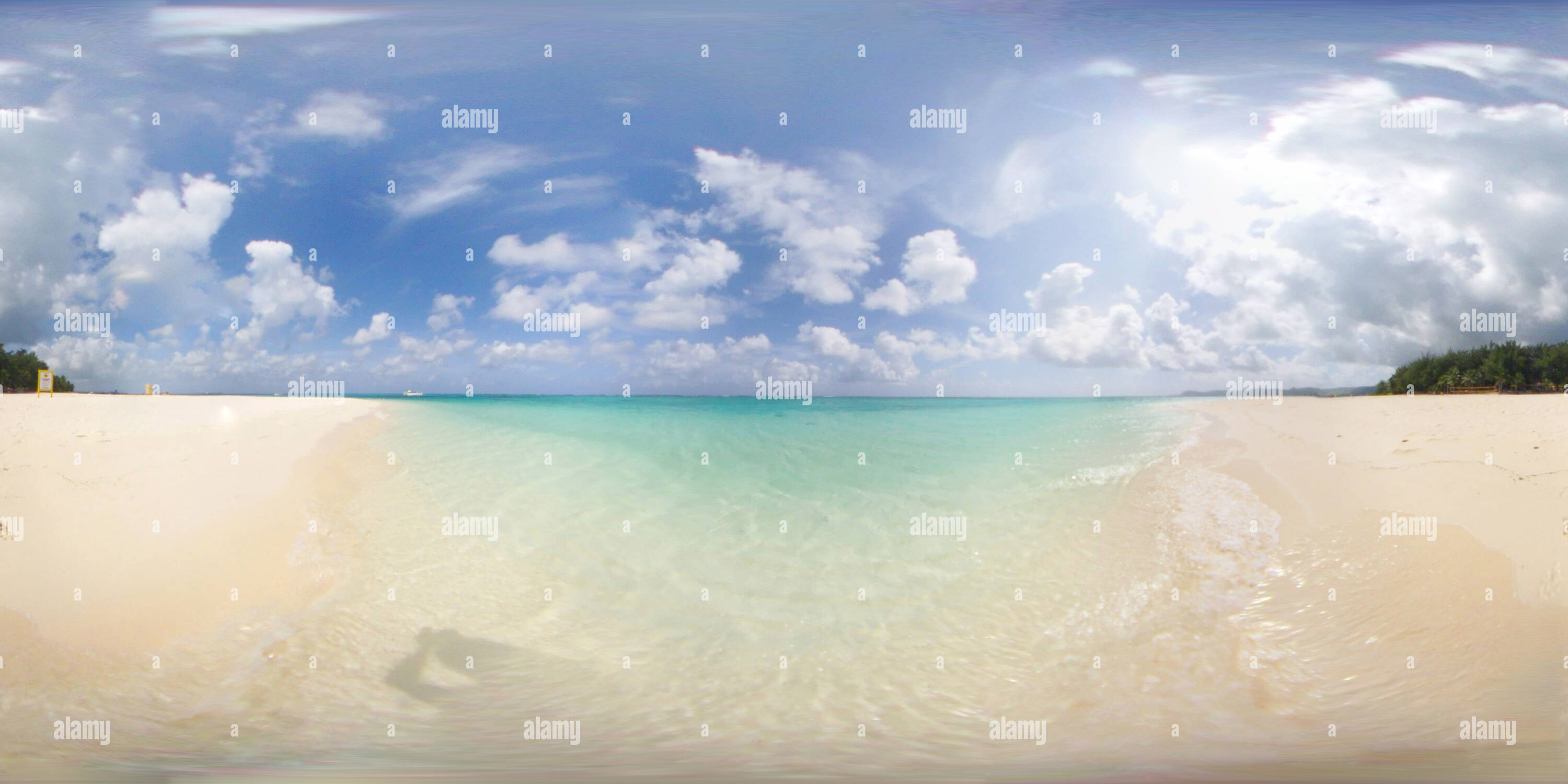 360 degree panoramic view of Beach of Managaha island