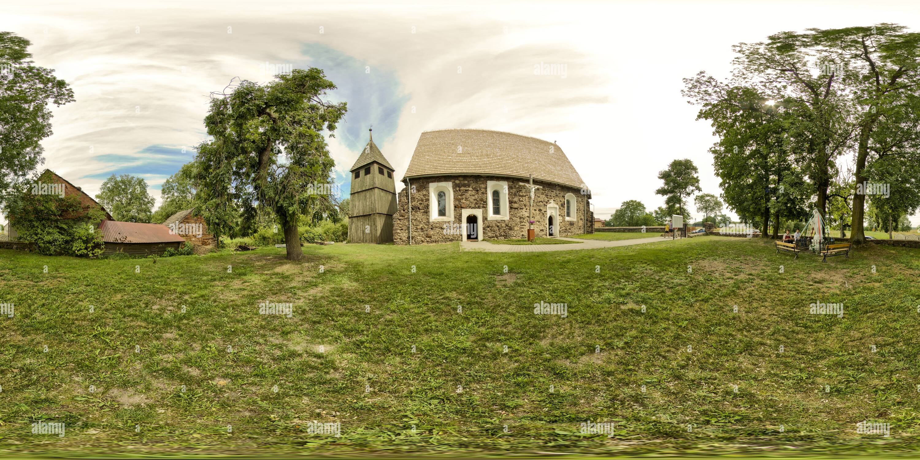 360° view of Church in Studzieniec Alamy