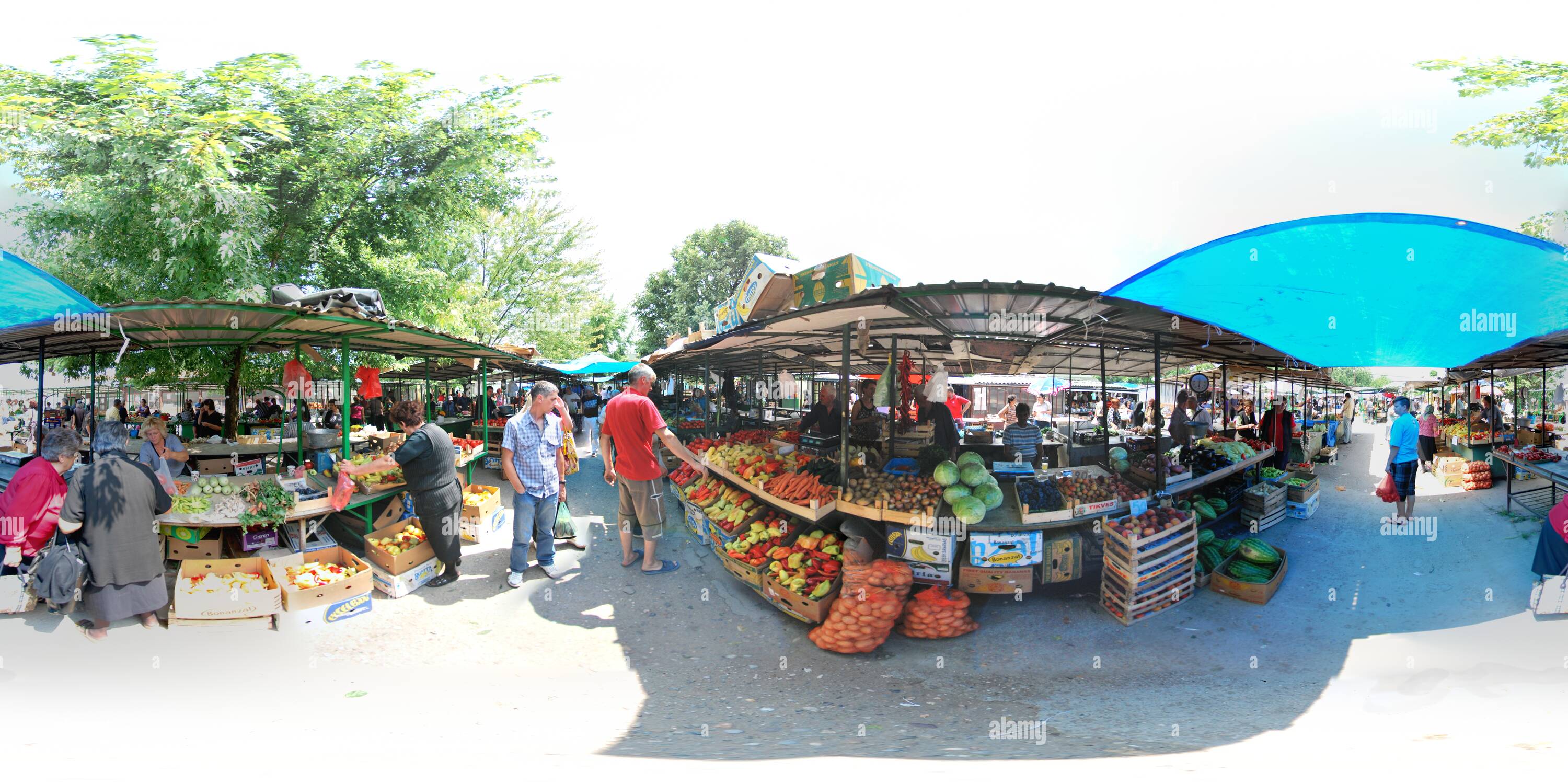 360° view of Market in Sokobanja [-pijaca-] - Alamy