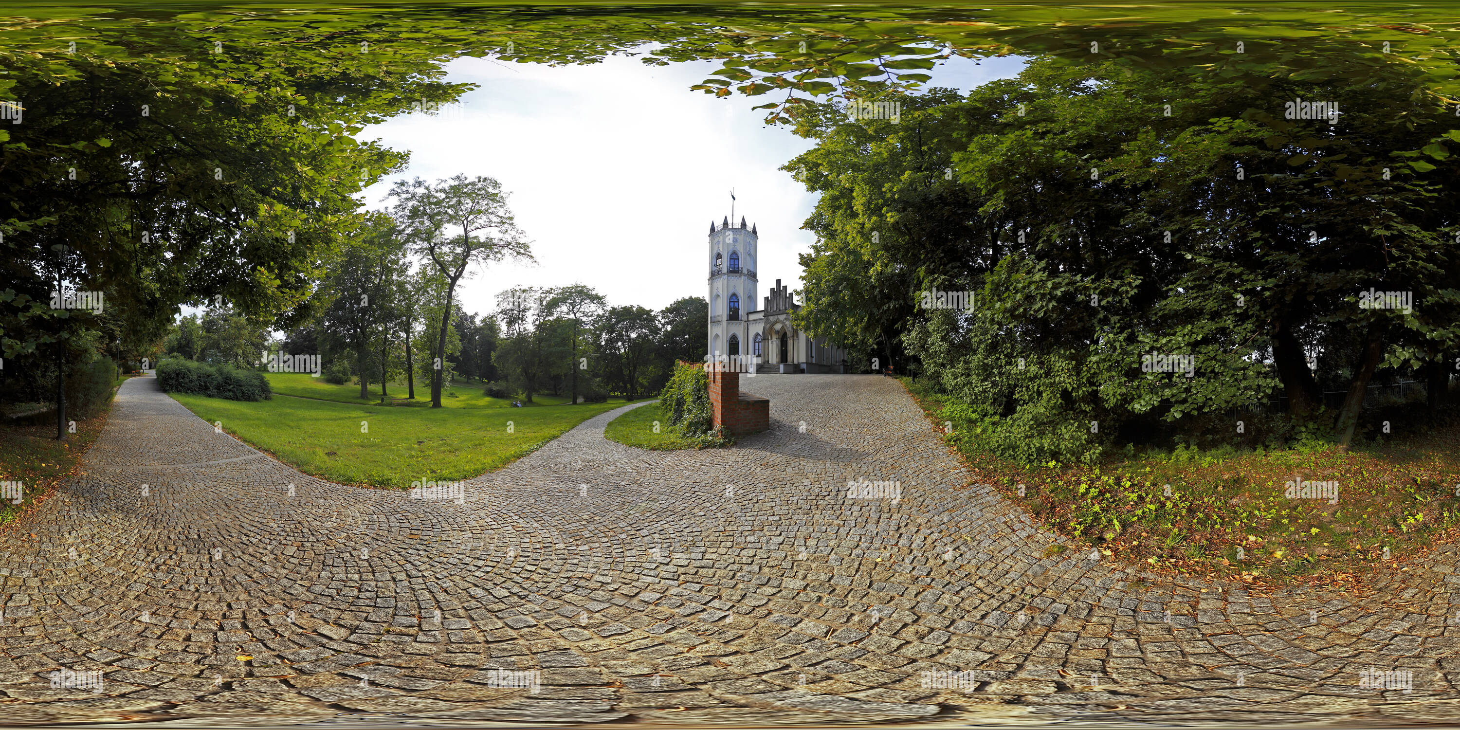 360 degree panoramic view of Opinogóra - Museum Romantyzmu #3