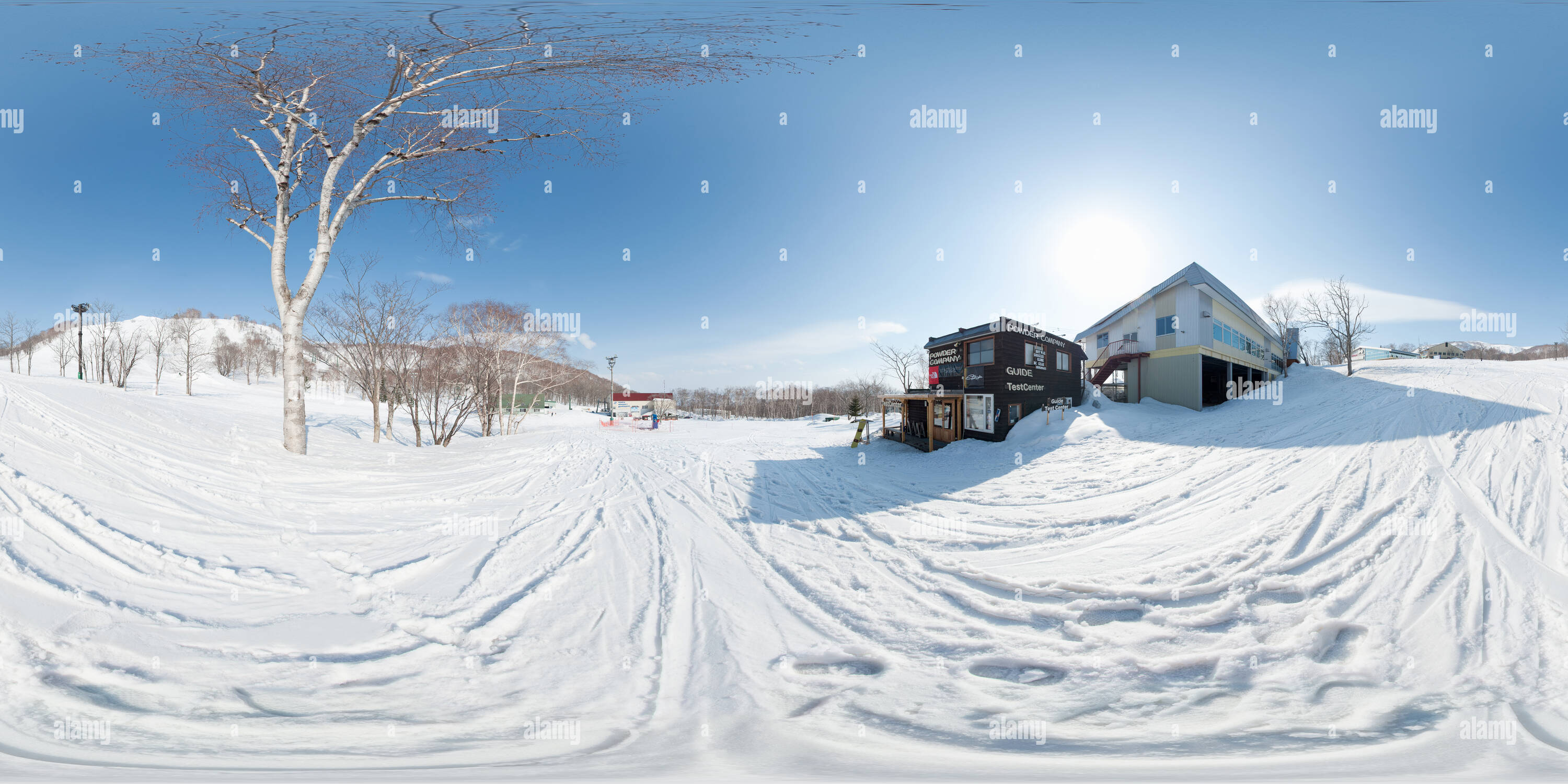 360° view of Niseko Annupuri Powder Company Alamy