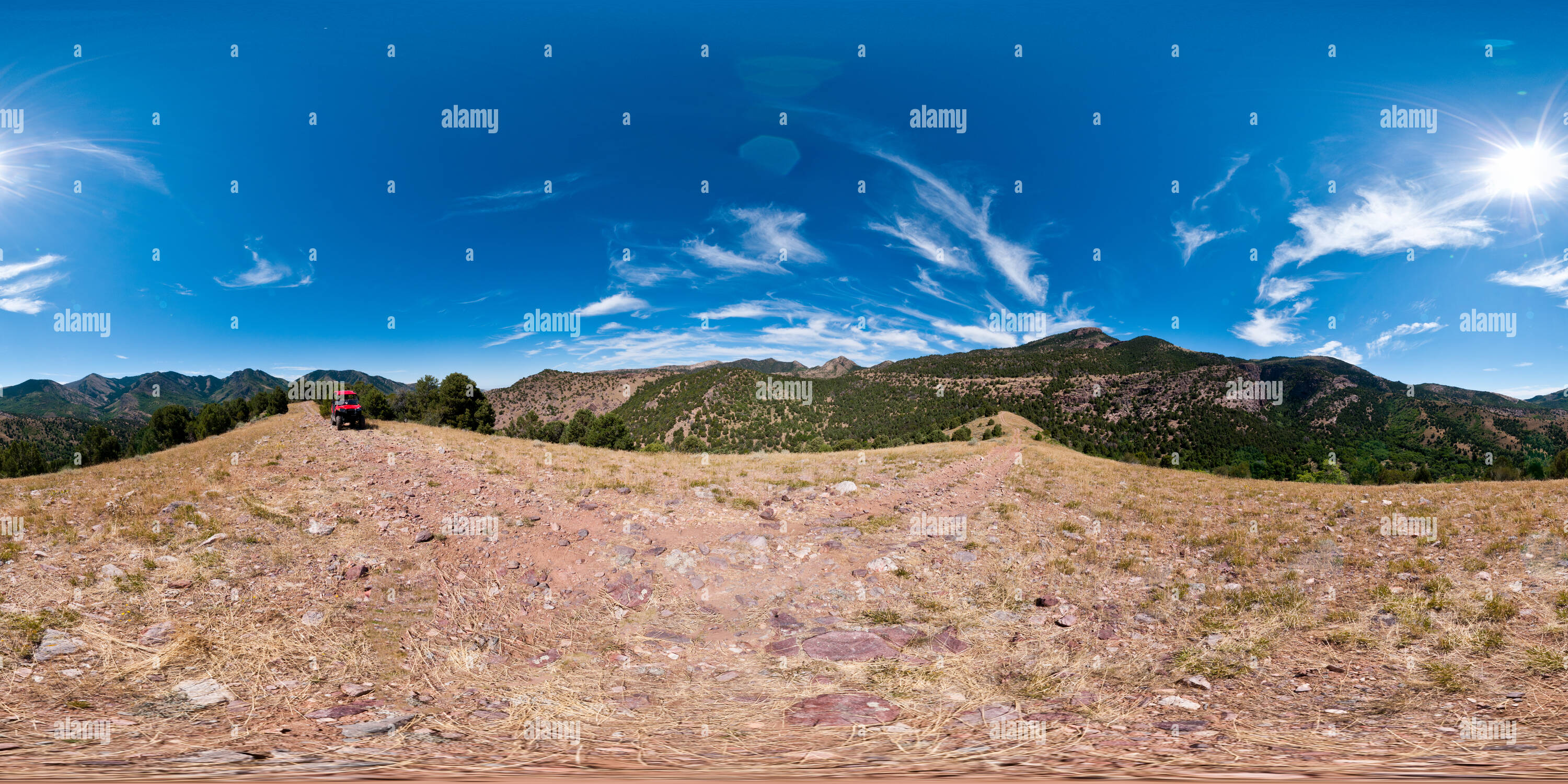 360° view of Little Creek, Oak City Canyon, Utah Alamy