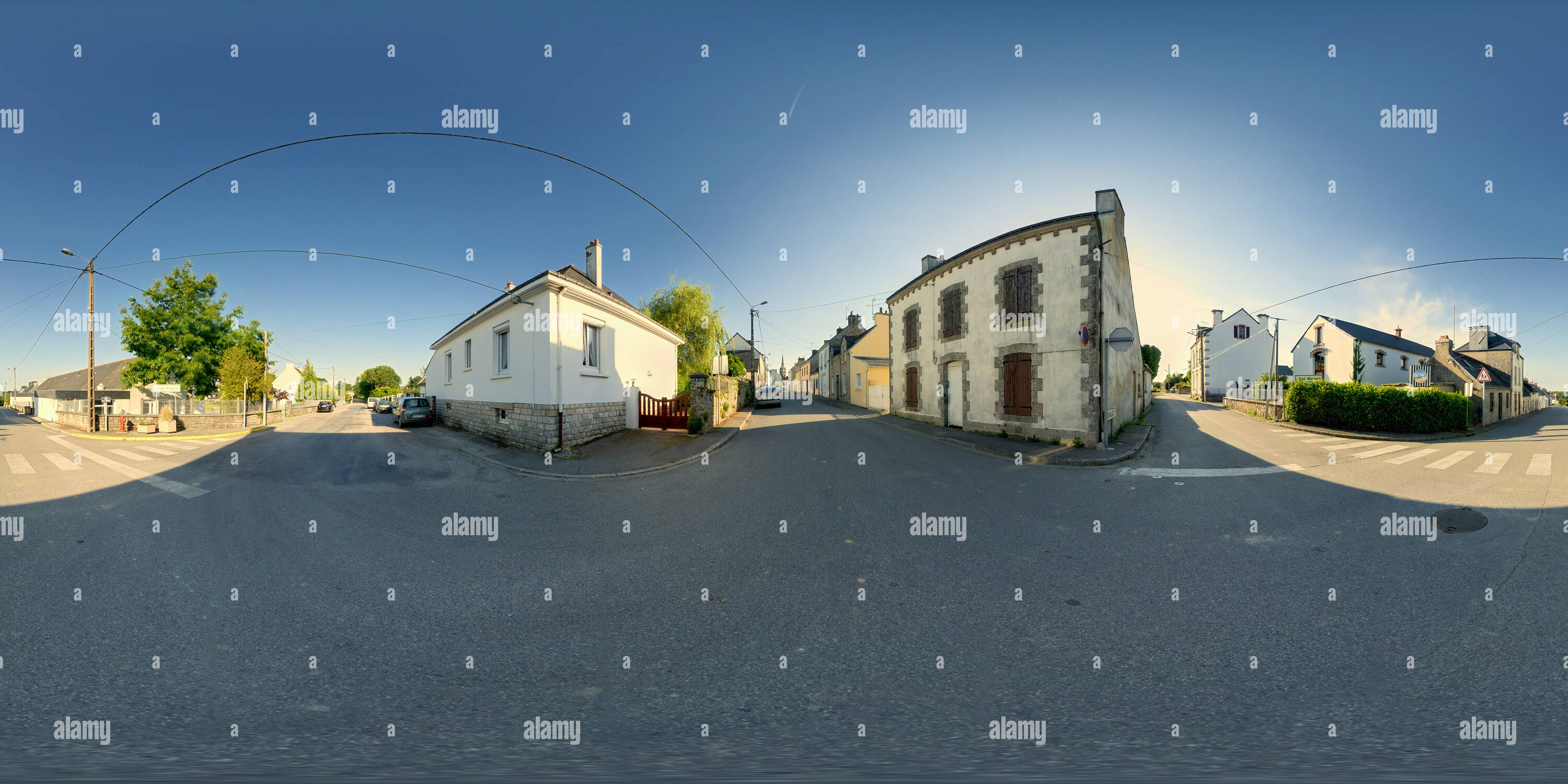 360 degree panoramic view of rue de le Saint Guiscriff Morbihan 4065