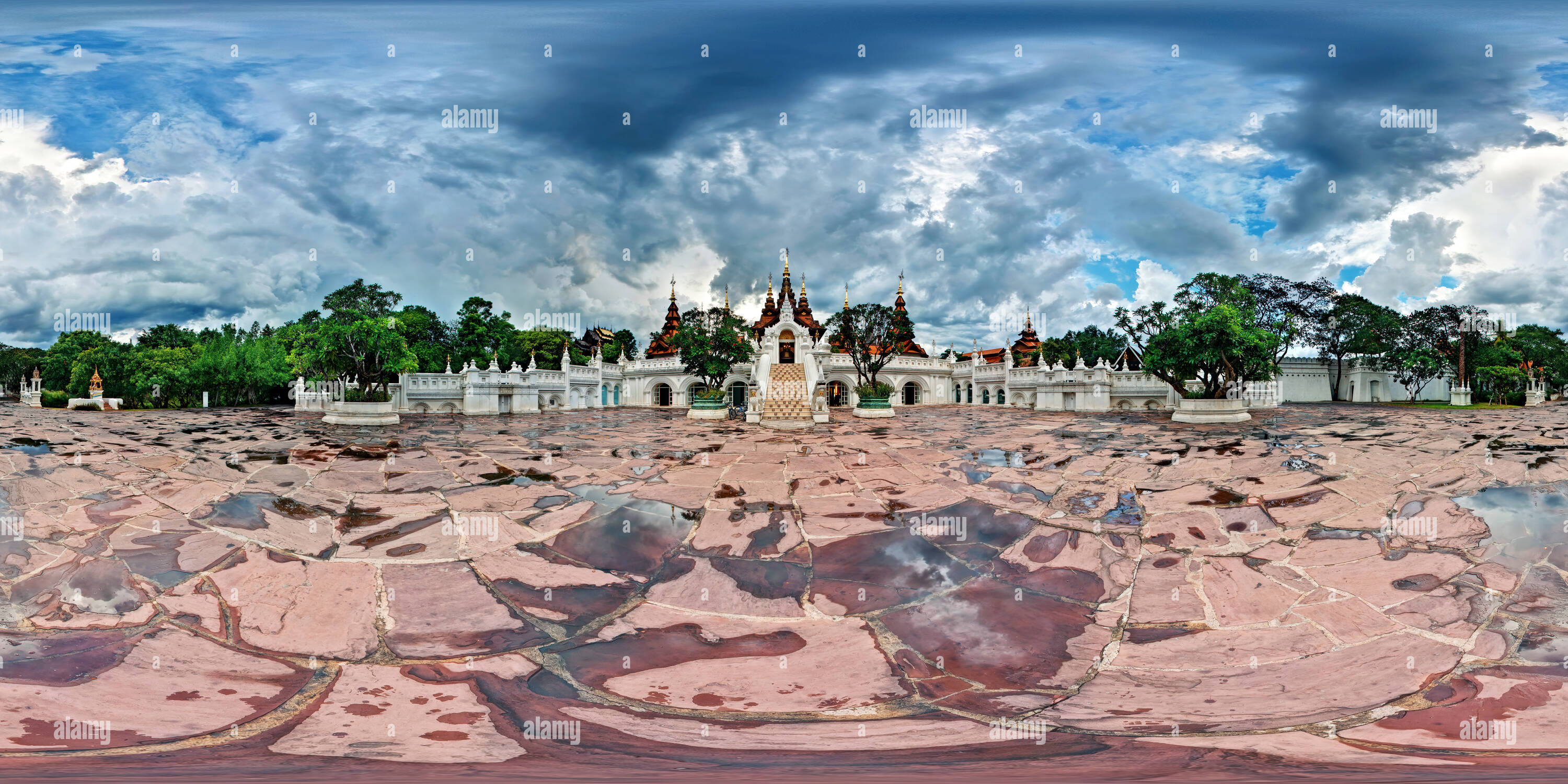 360 degree panoramic view of Mandarin Oriental Dhara Dhevi, Chiang Mai