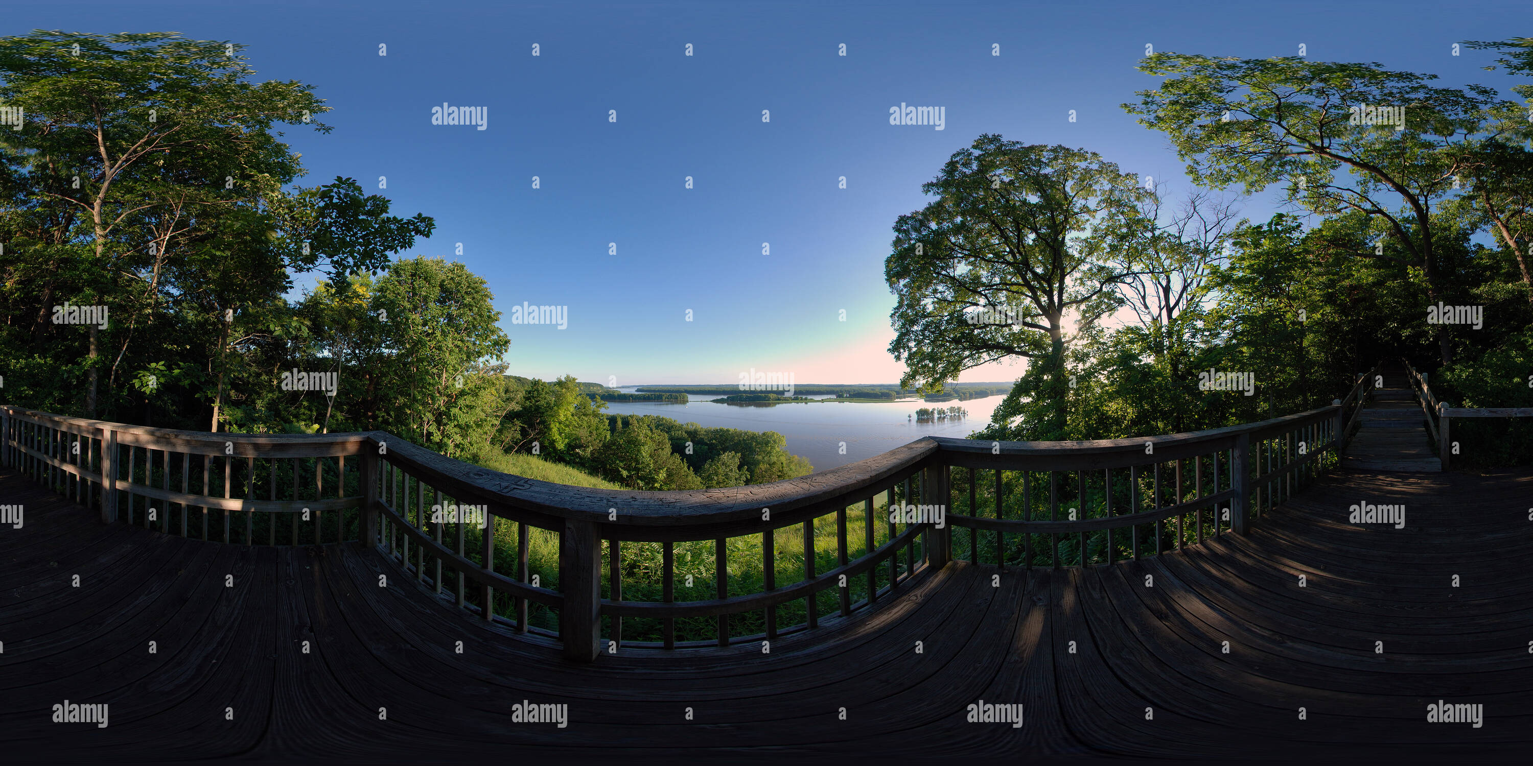 360° view of Mississippi Palisades State Park Alamy