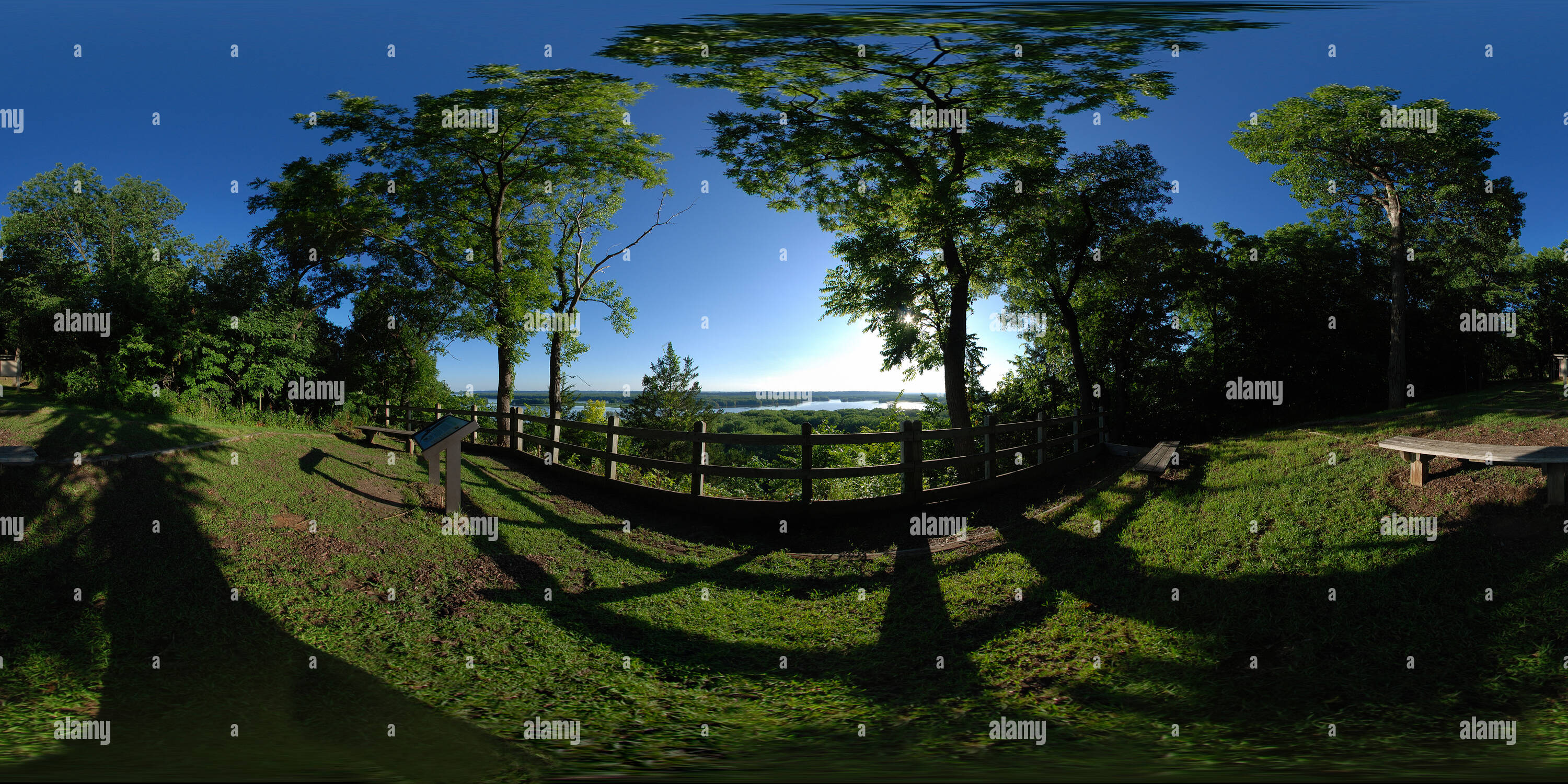 360° view of Mississippi Palisades State Park Alamy