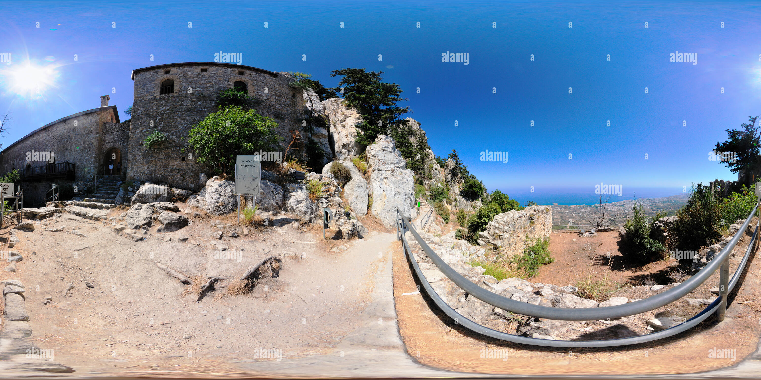 360° view of Monastery of Saint Hilarion Alamy