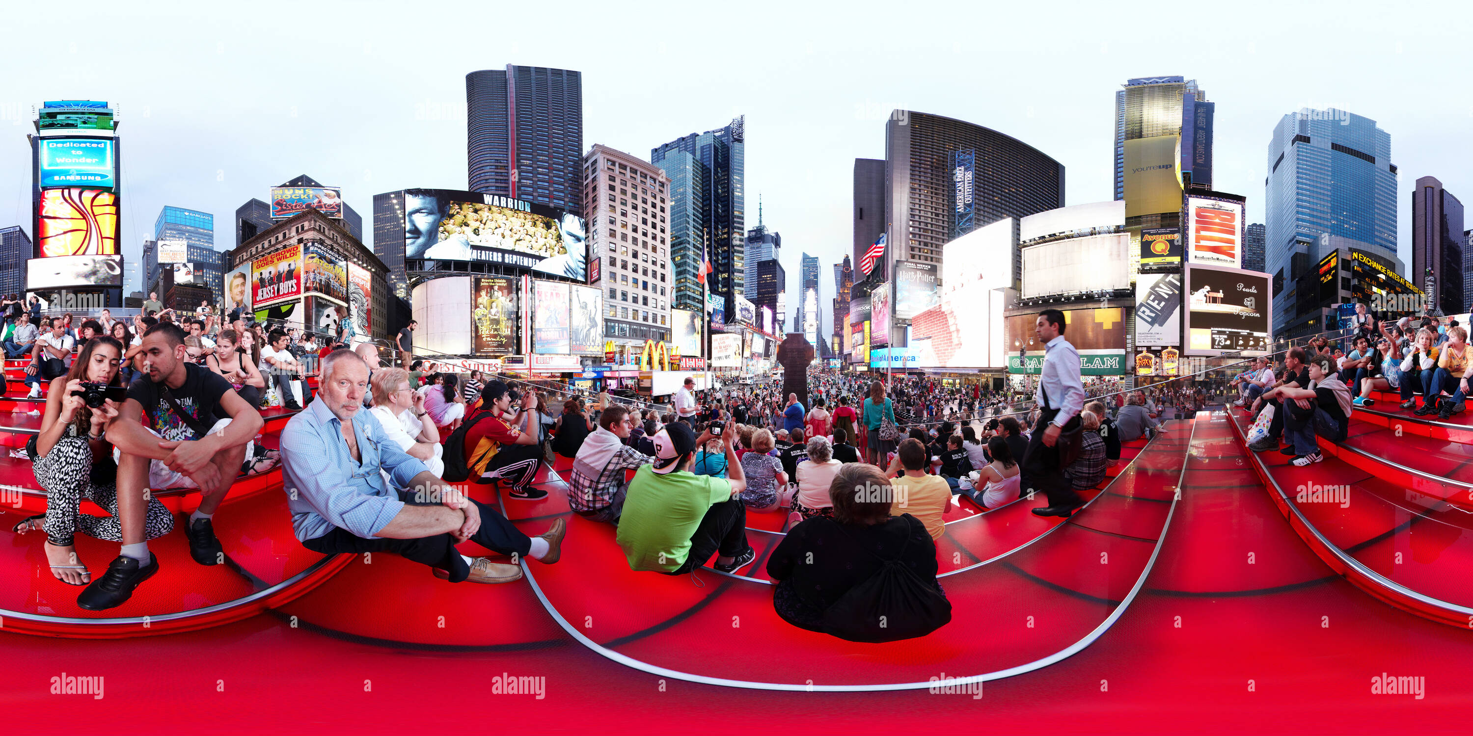 360 View Of Times Square New York City Alamy