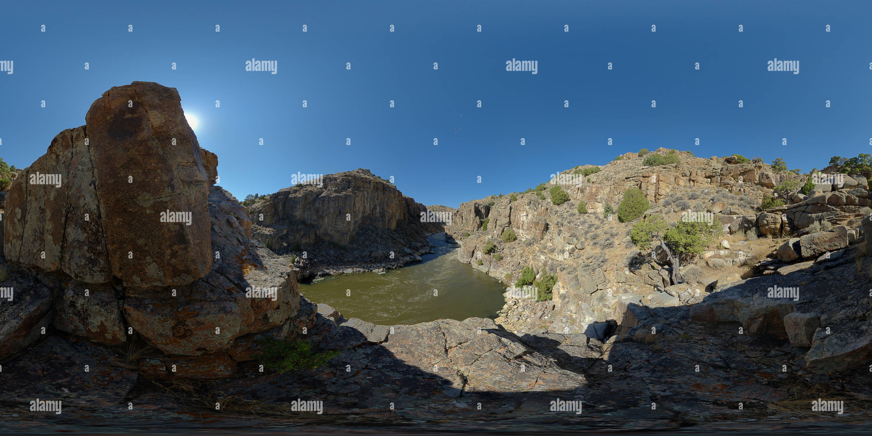 360° view of Fremont Canyon, Wyoming, USA Alamy