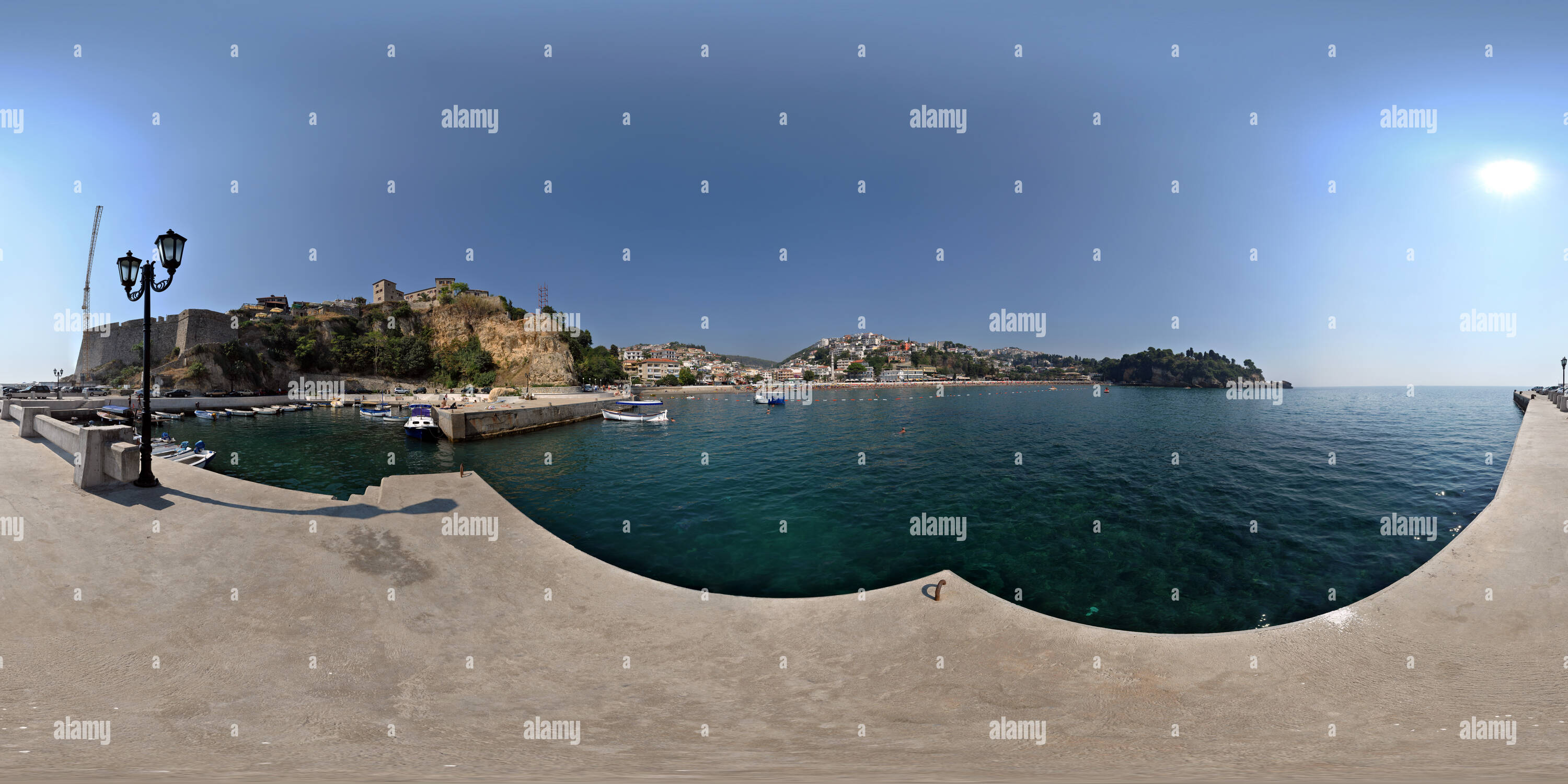 360 degree panoramic view of Ulcinj