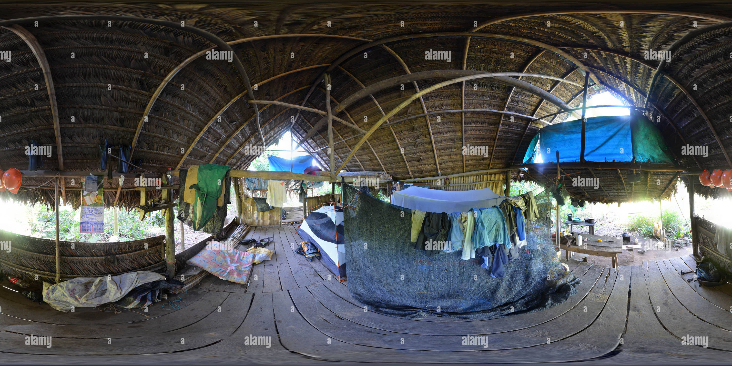 360° view of Brazil Nut Farmers House Alamy